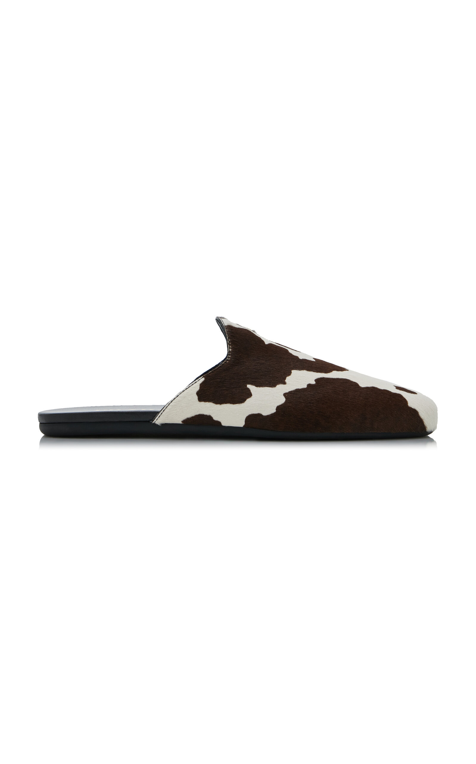 Prada Printed Pony Hair Mules