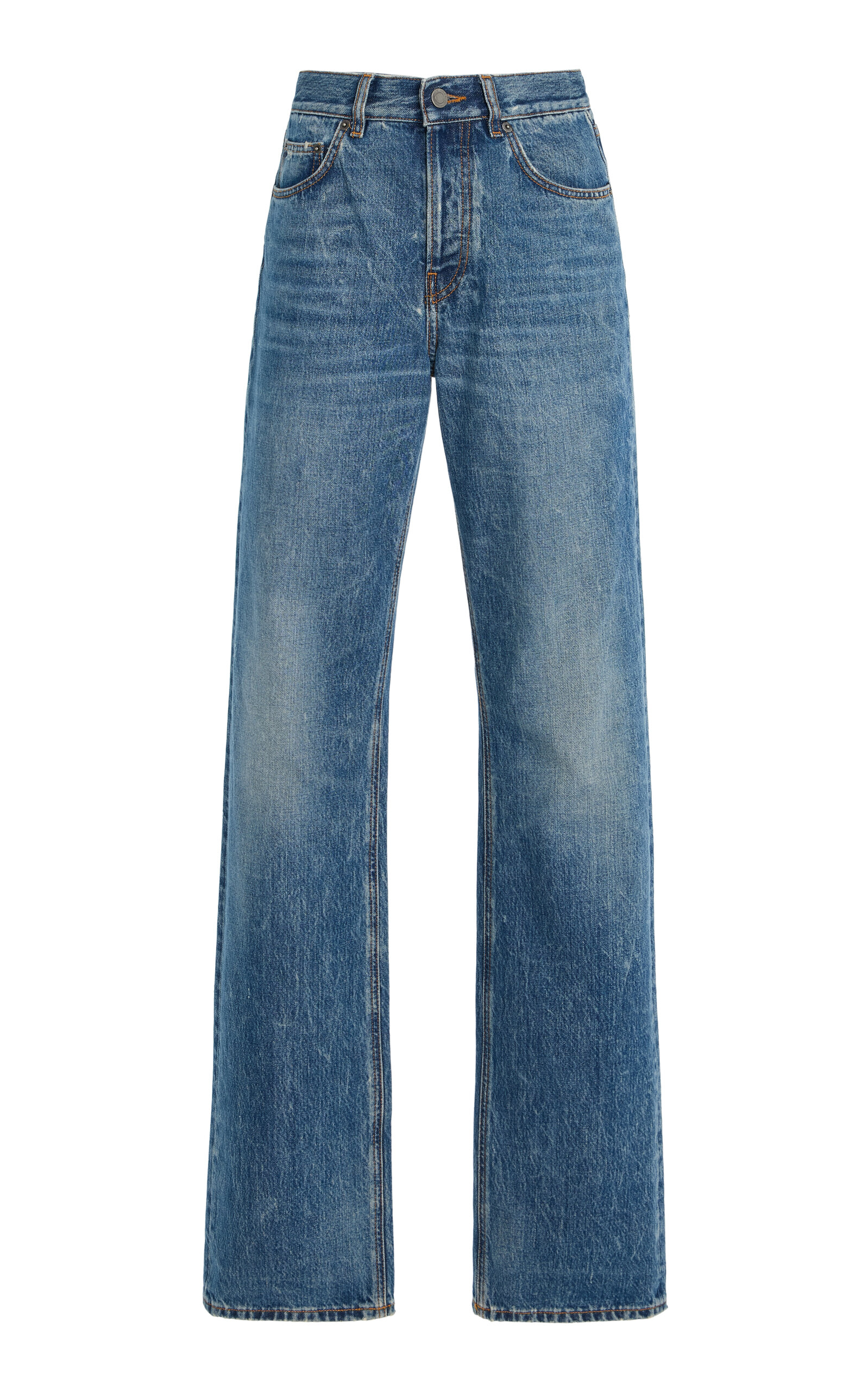 HAIKURE Star Rigid High-Rise Straight-Leg Jeans