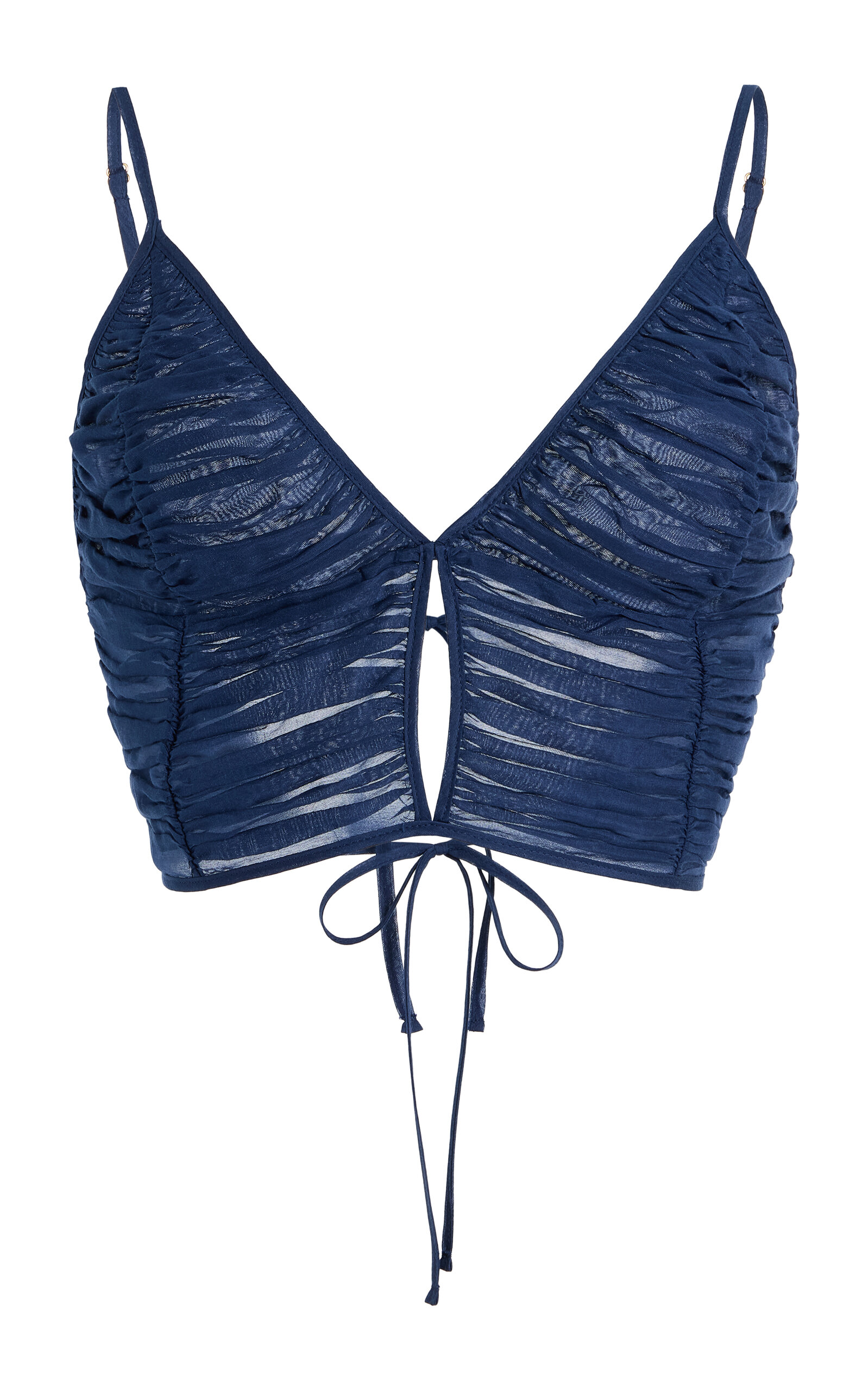 MorÃ© Noir South Cotton-Silk Voile Top