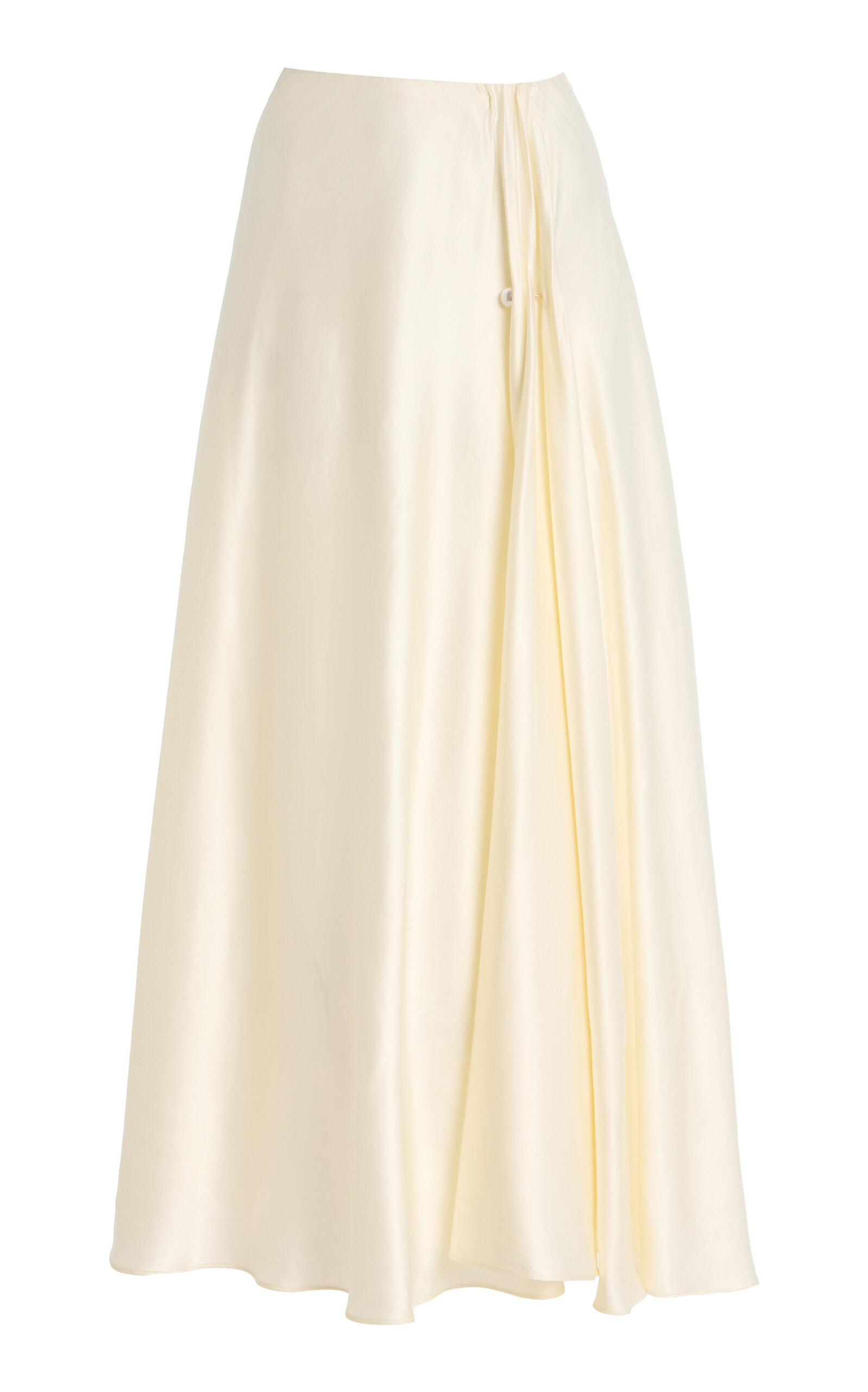 Moré Noir Effie Satin Skirt