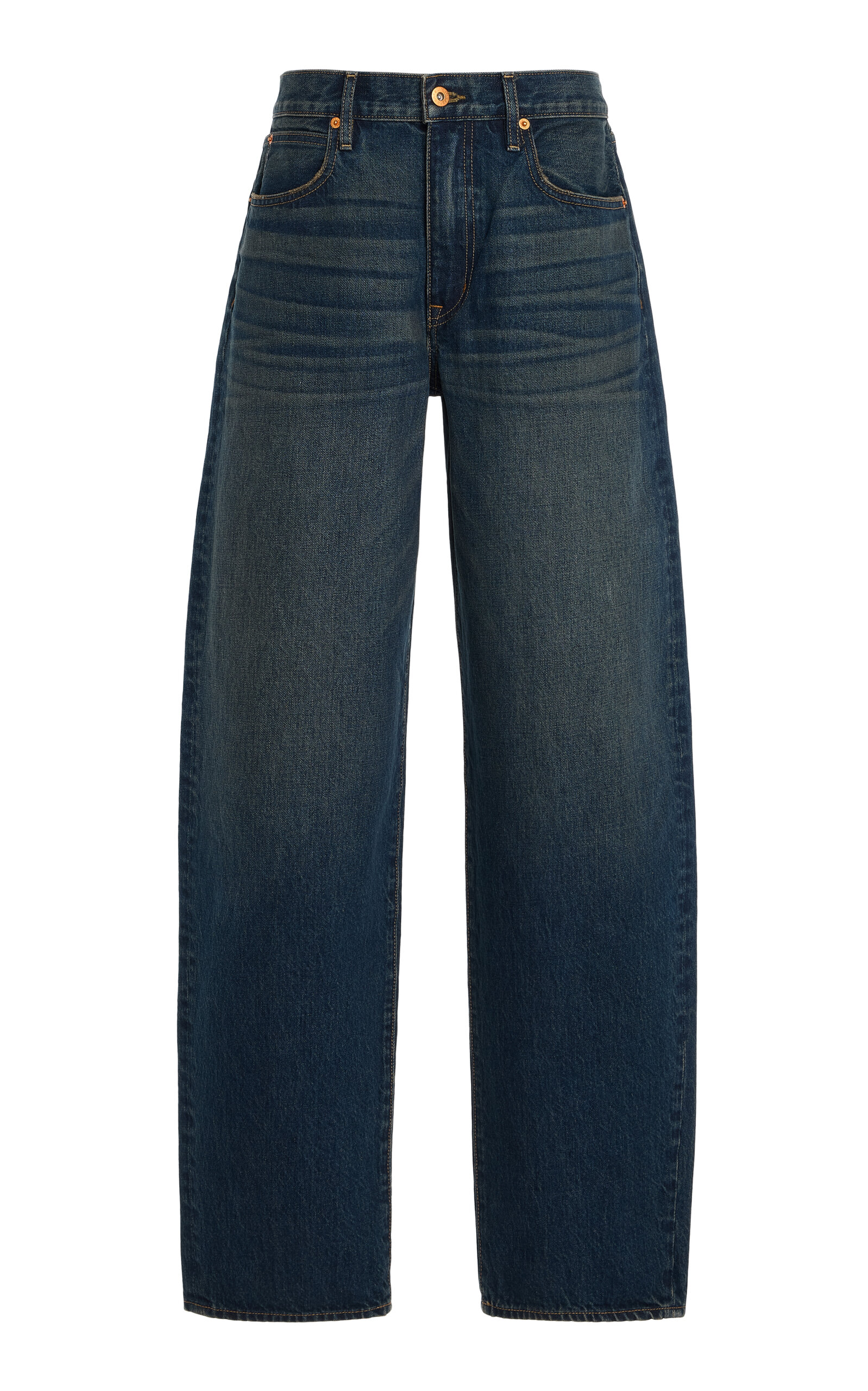 Slvrlake Ella Rigid Mid-rise Curved-leg Jeans In Blue