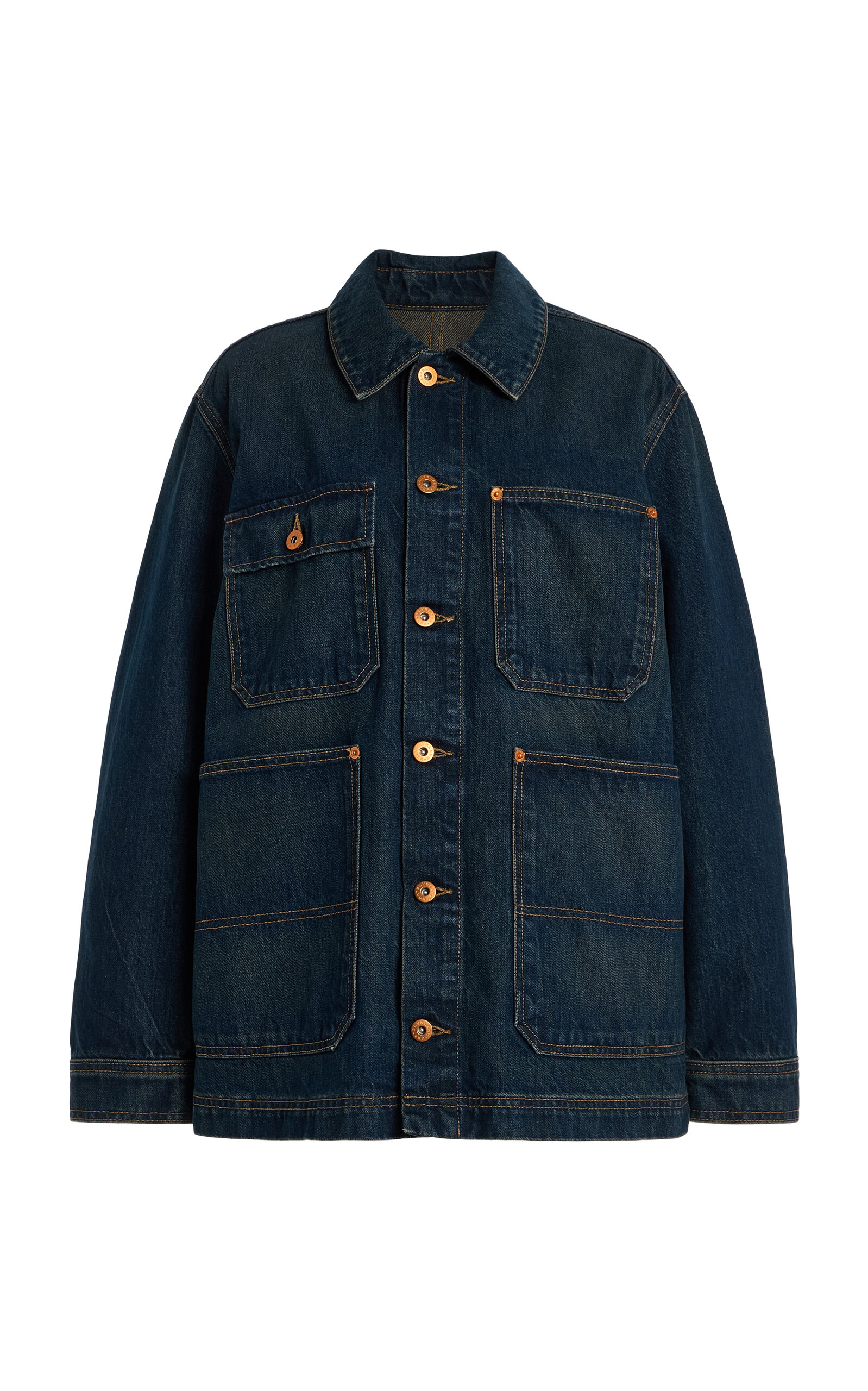 SLVRLAKE – Denim Worker Jacket – Dark Wash – S – Moda Operandi SLVRLAKE – Denim Worker Jacket – Dark Wash – S – Moda Operandi