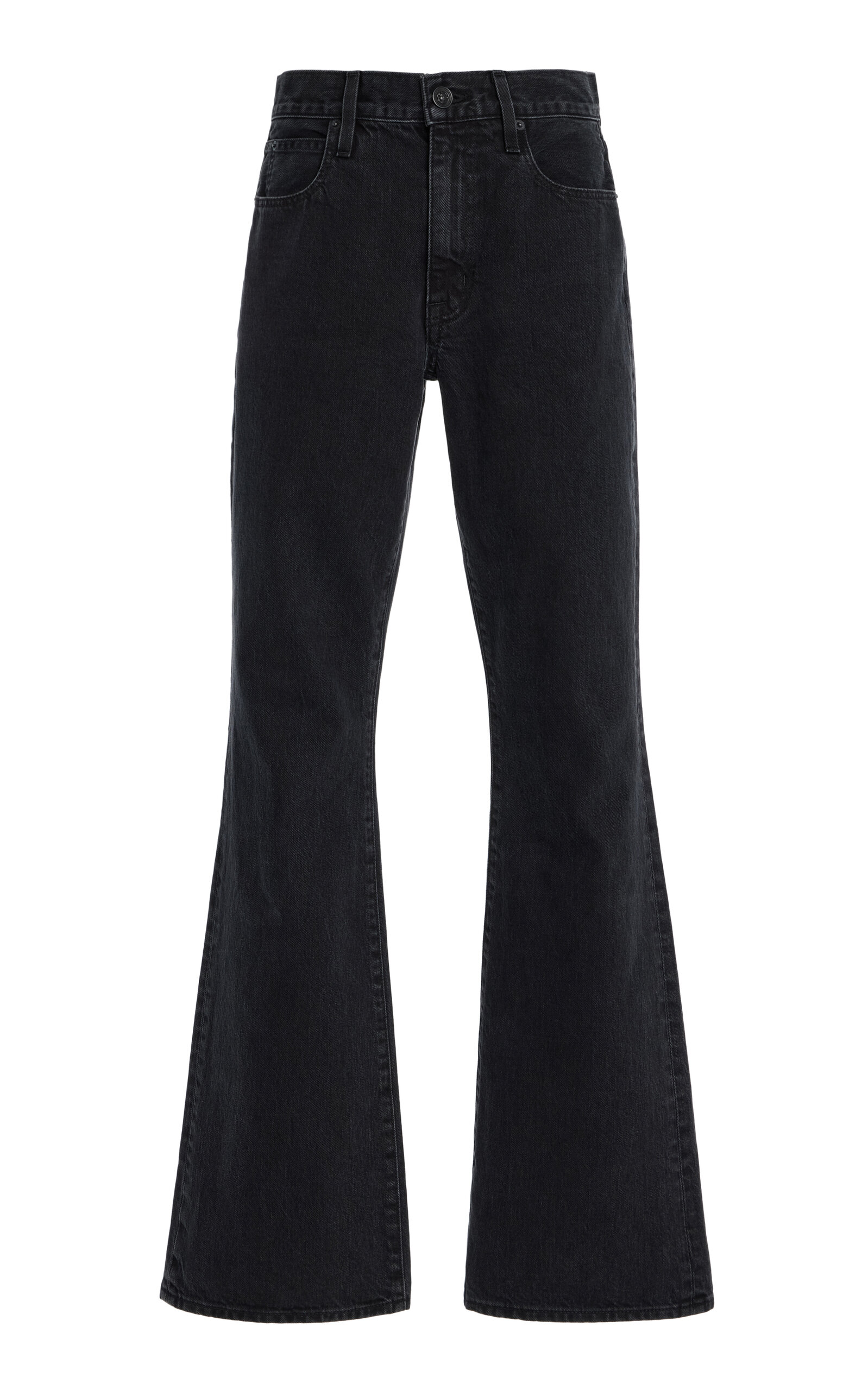 Slvrlake Anita Rigid High-rise Bootcut Jeans In Black