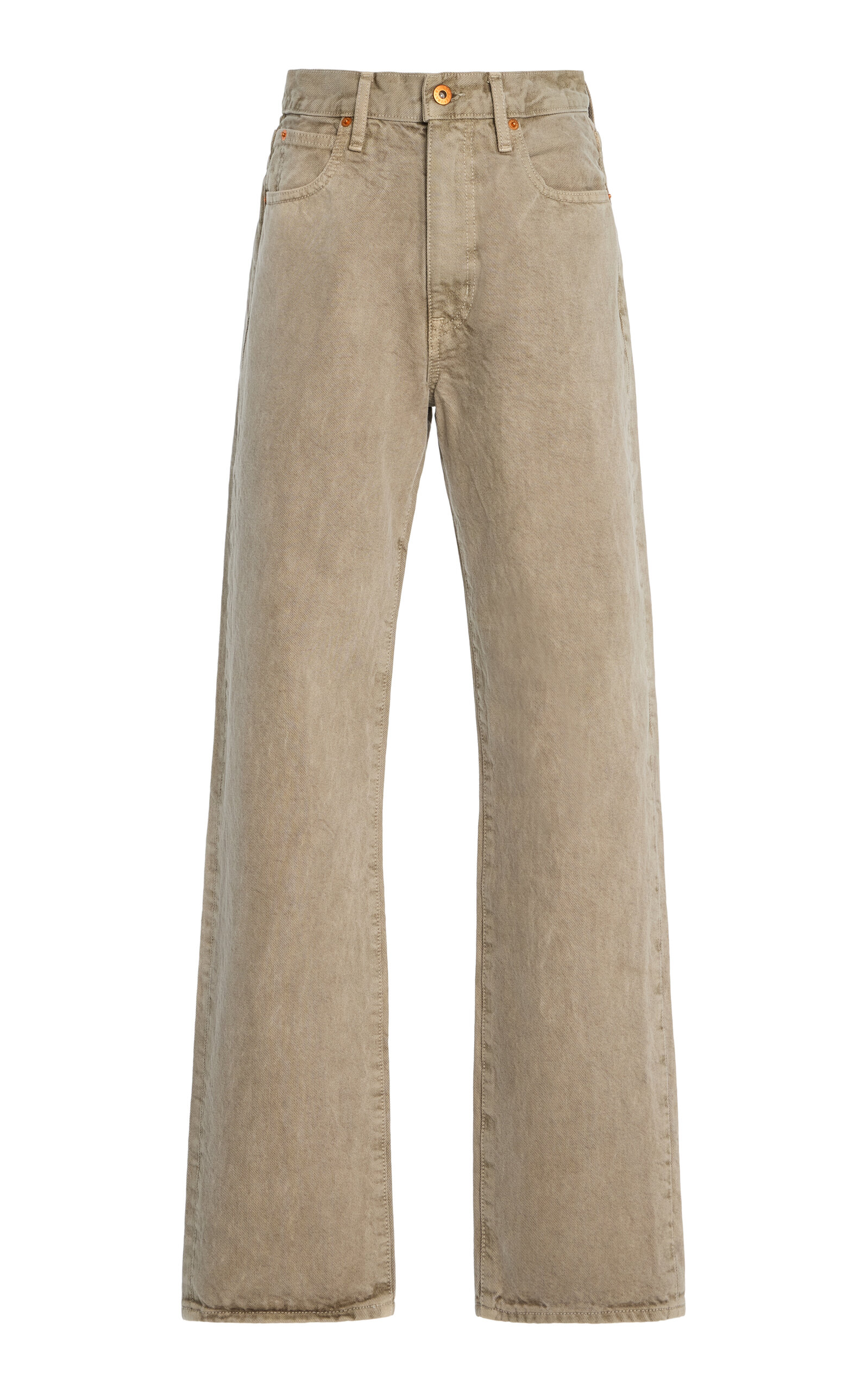 Slvrlake London Rigid High-rise Straight-leg Jeans In Brown