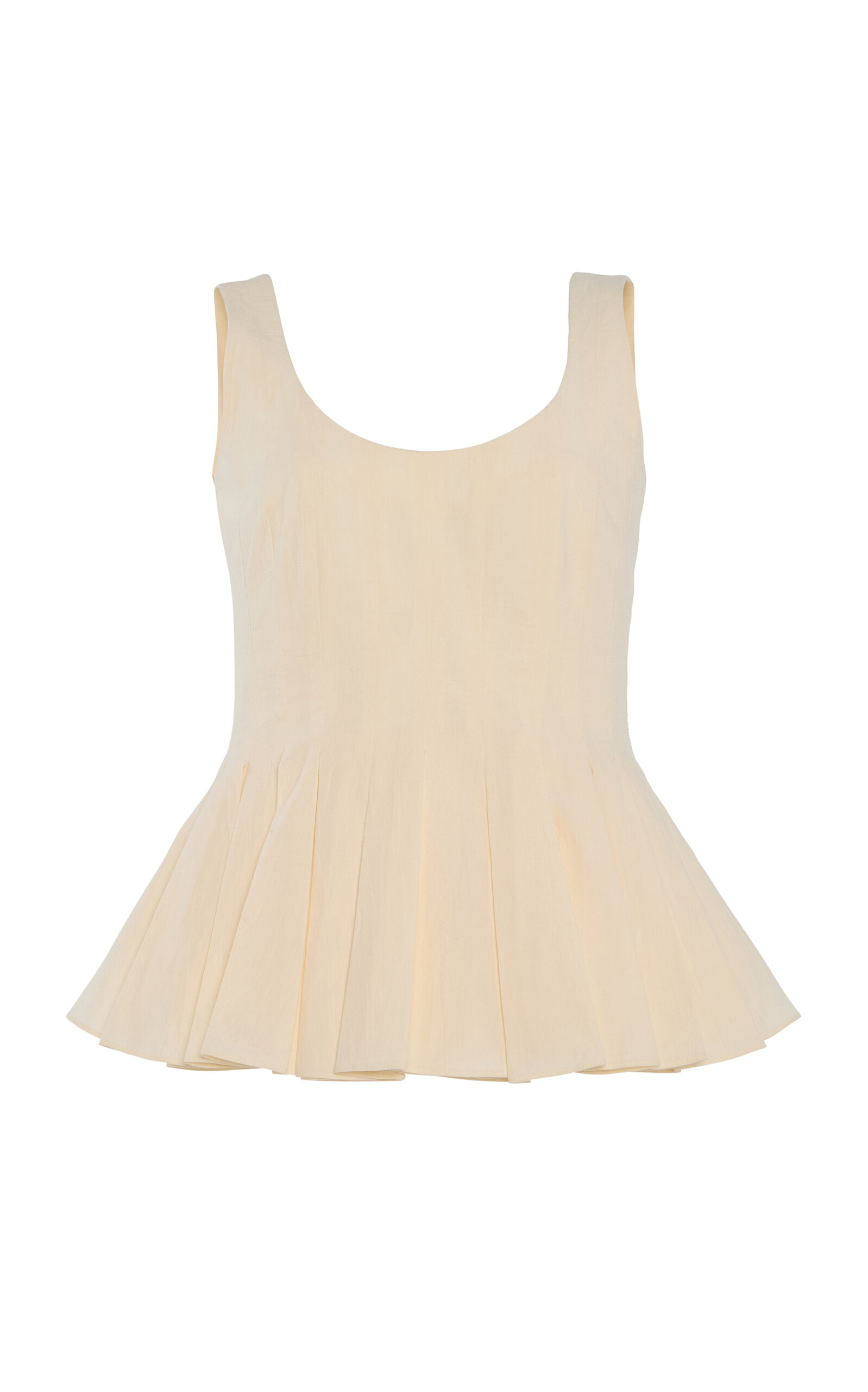 Ashlyn Leon Organic Cotton Peplum Tank Top