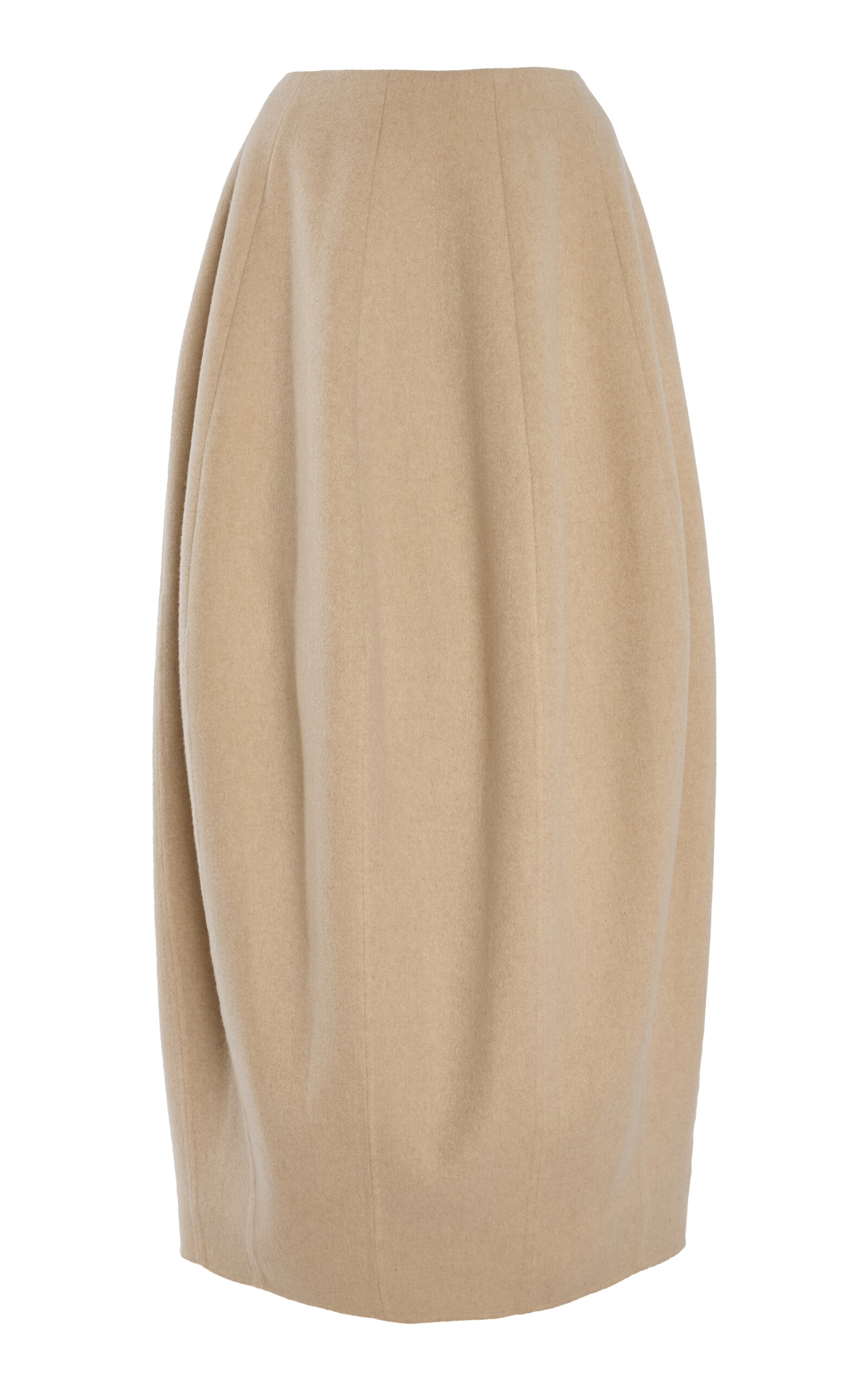 Ashlyn Callum Cashmere Maxi Skirt In Nude