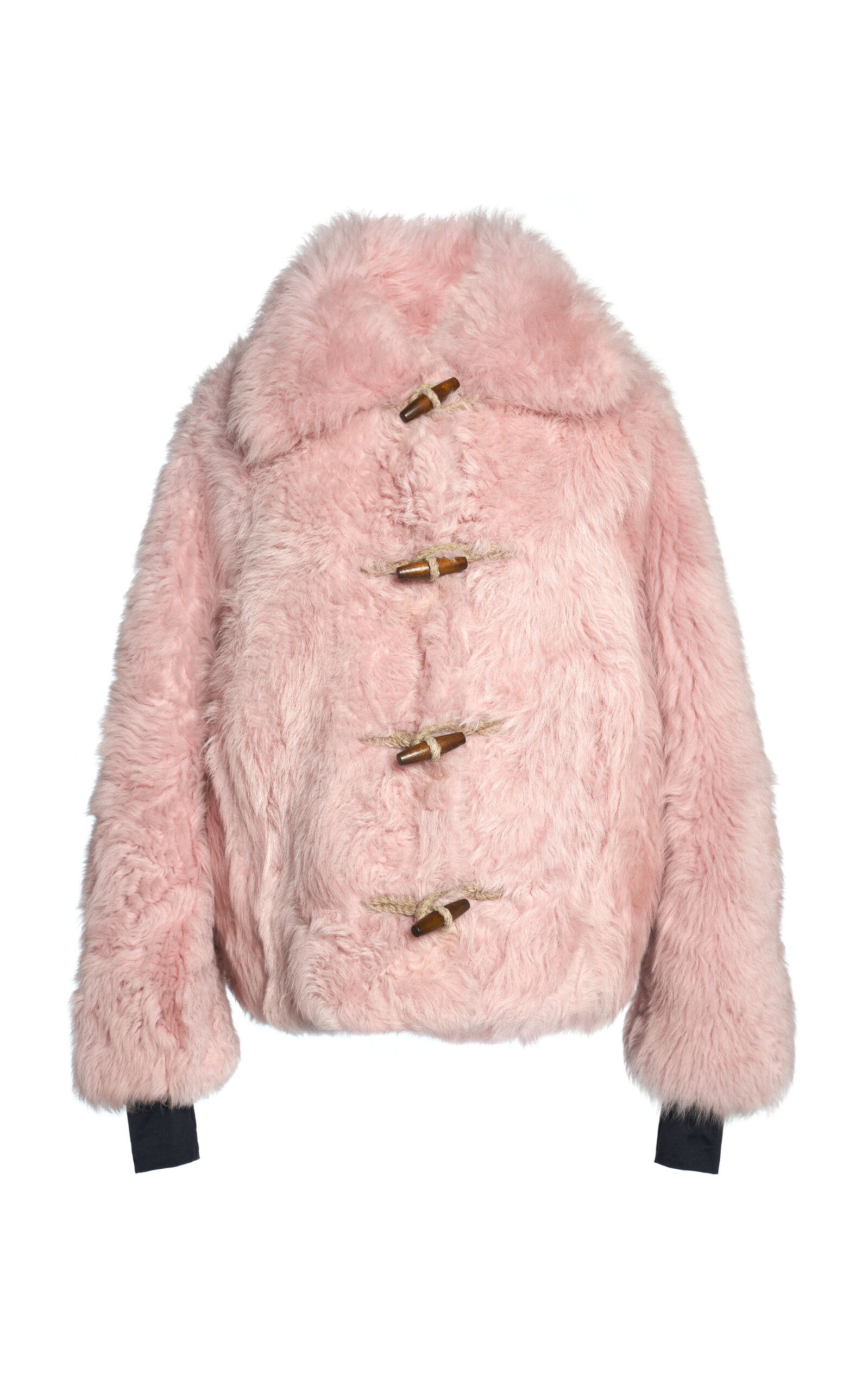 Moncler Oisans Faux Fur Jacket In Pink