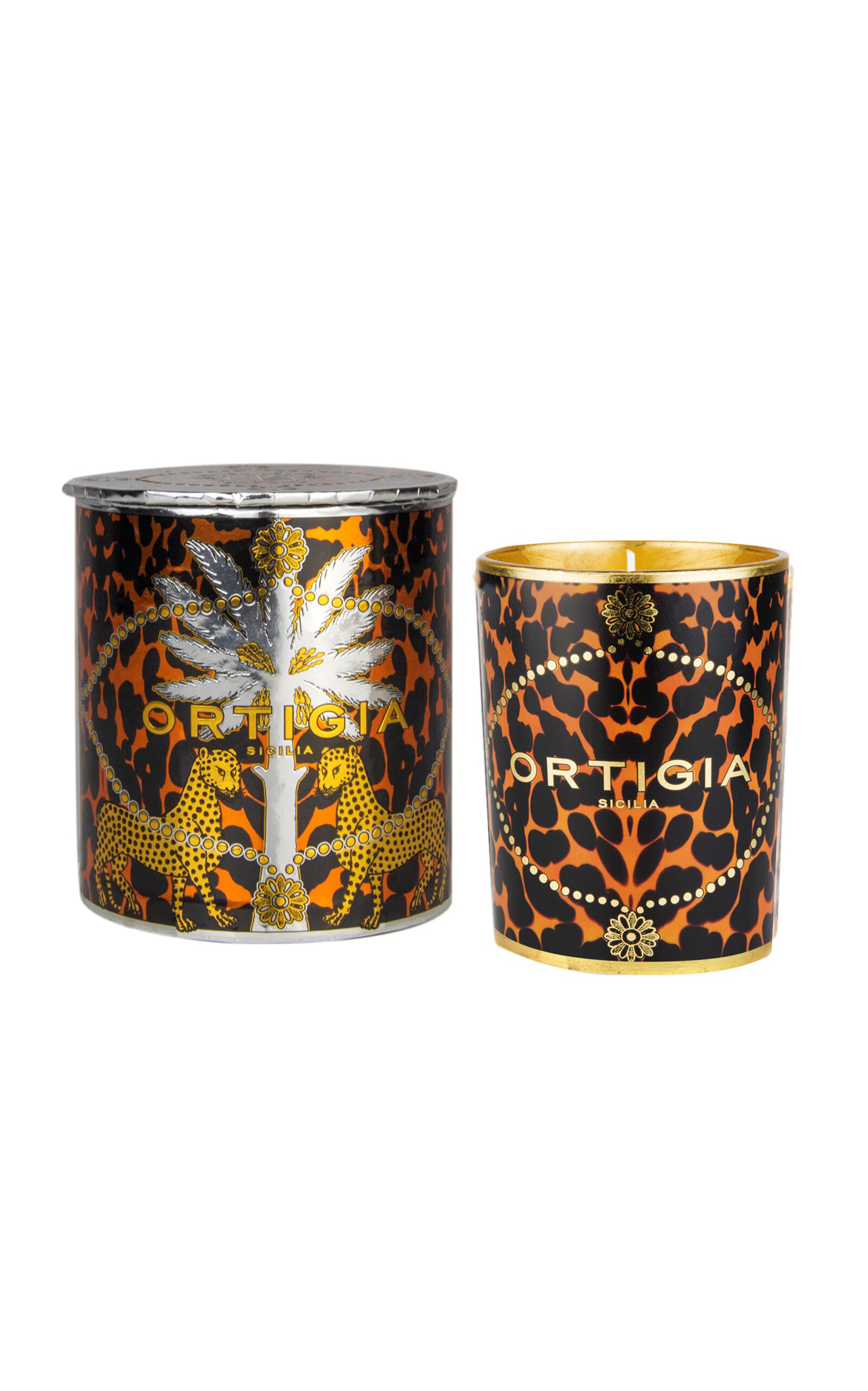 Ortigia Ambra Nera Candle In Multi