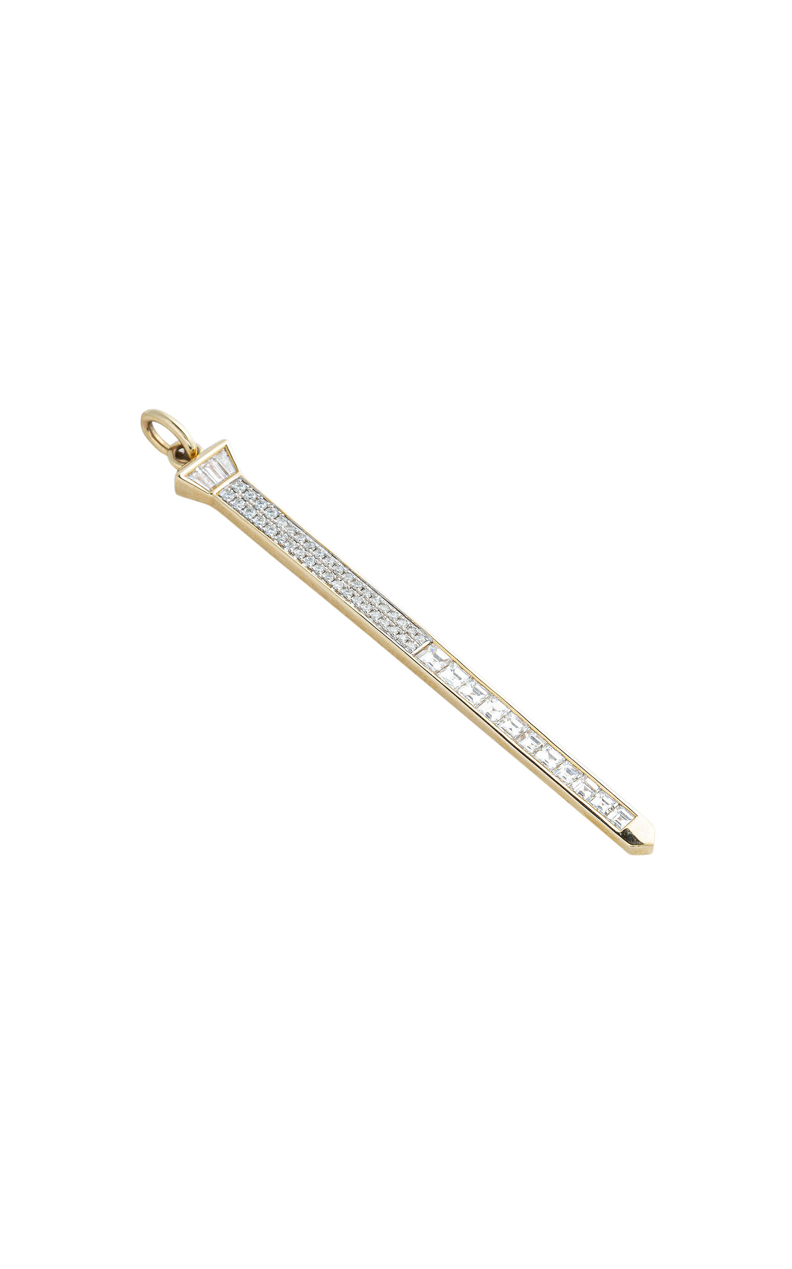 Lucy Delius 14k Yellow Gold The Lucky One Diamond Pendant In White
