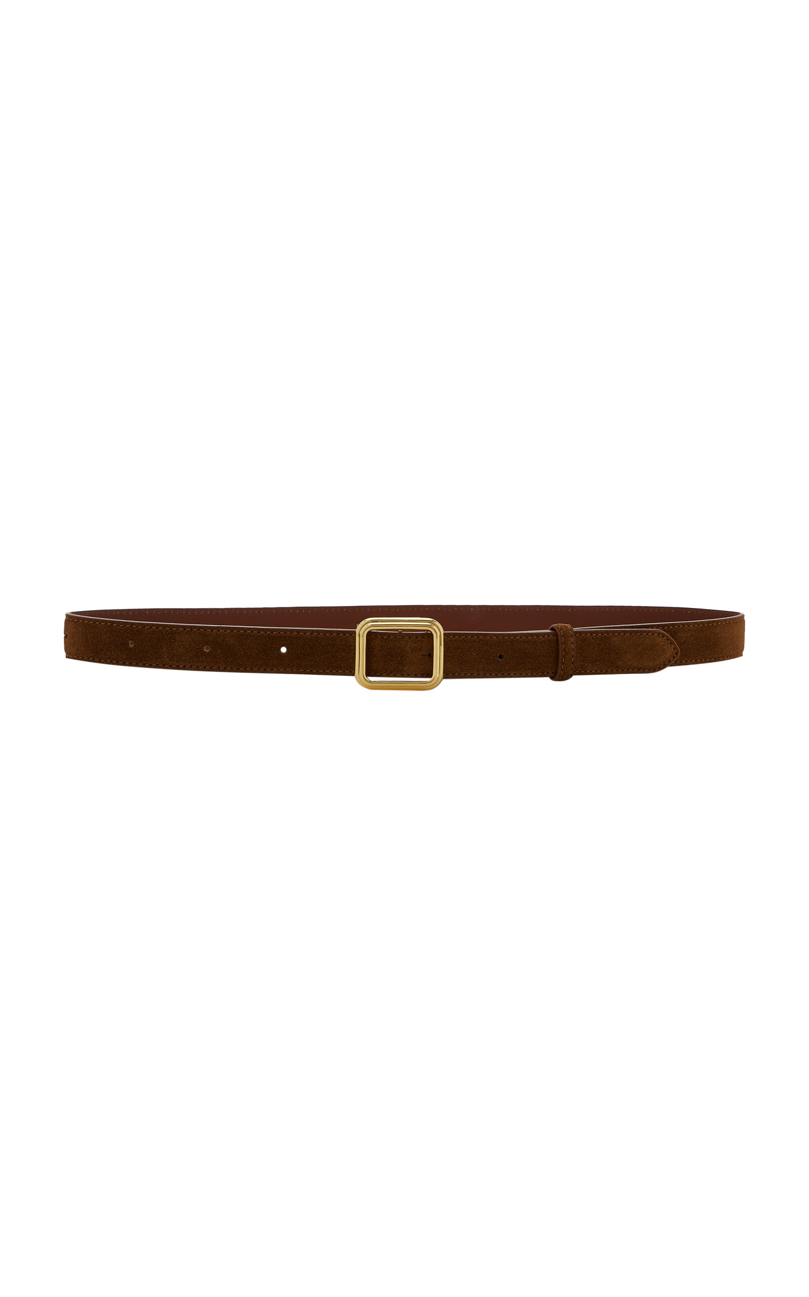 Lié Studio The Georgia Wide Suede Belt - Brown