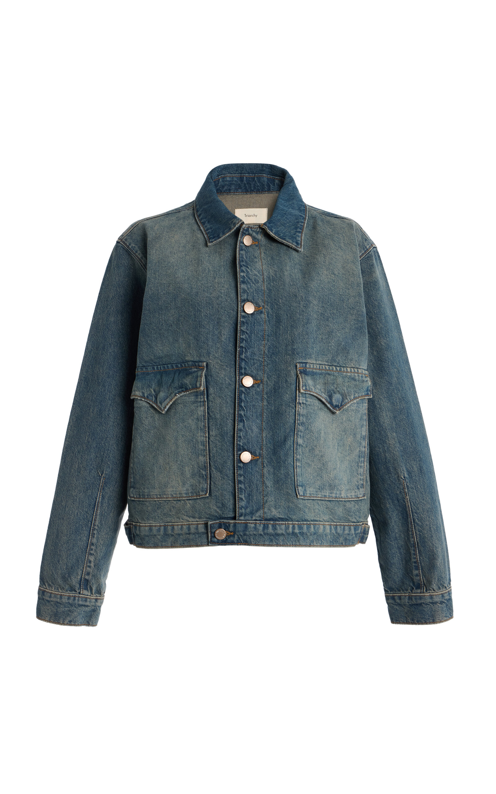 Triarchy Lillian Denim Western Jacket - Blue