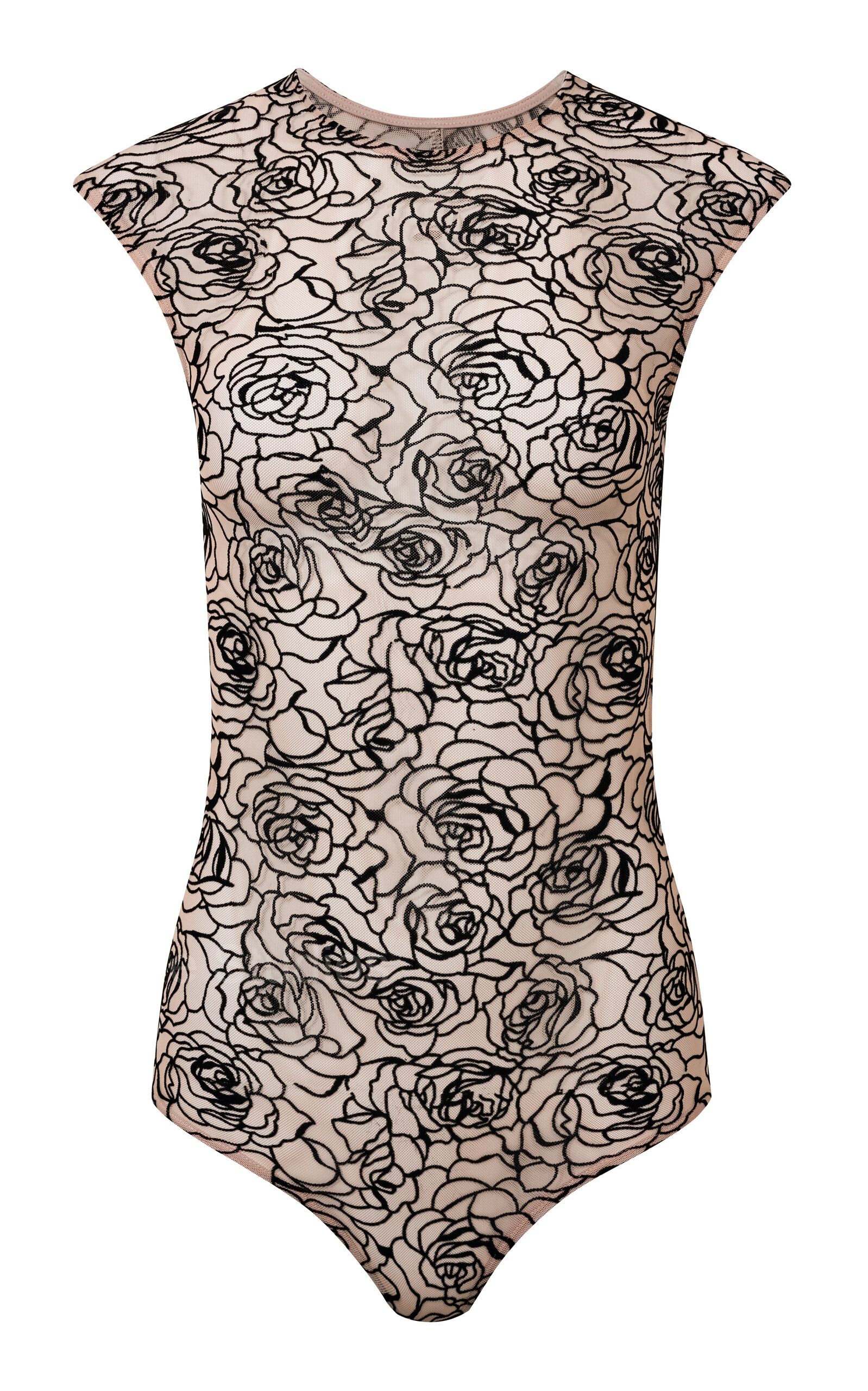 Paris Georgia Floral Printed Backless Bodysuit - Women's Clothing