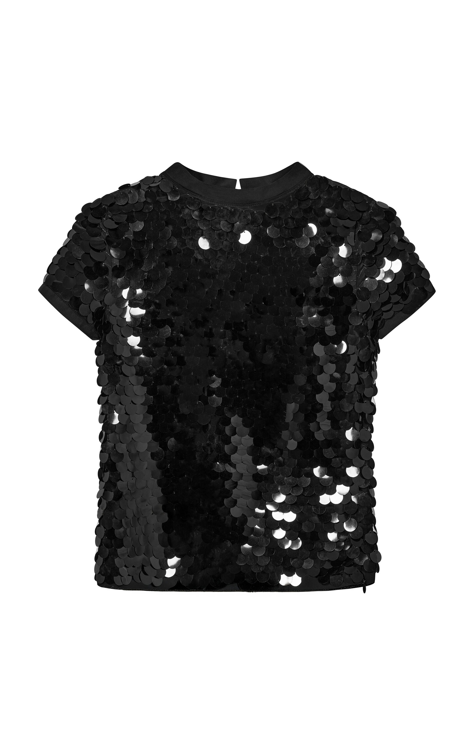 Paris Georgia Mermaid Sequined Top In Black