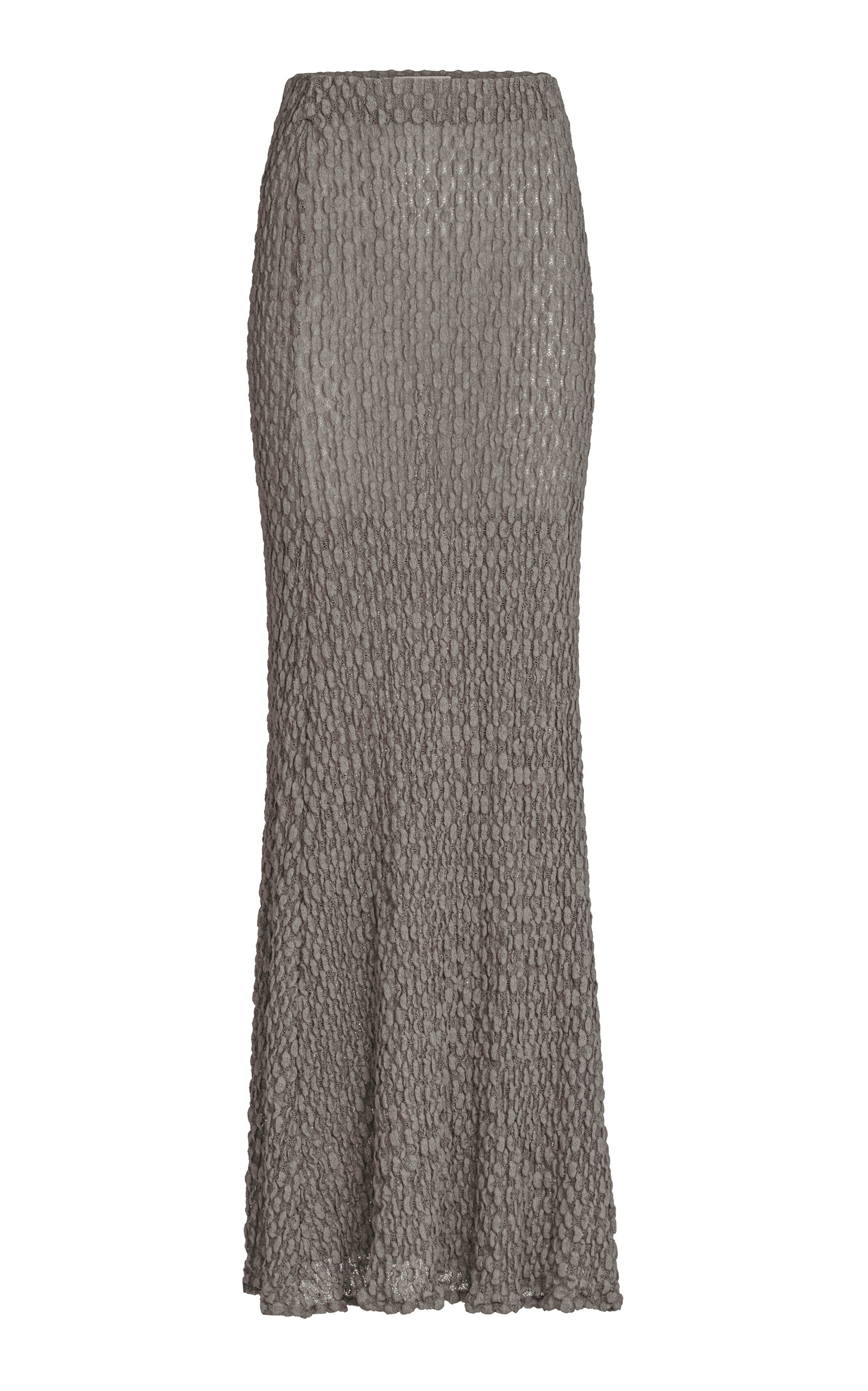 Silvia Tcherassi Ciji Knit Maxi Skirt - Light Grey