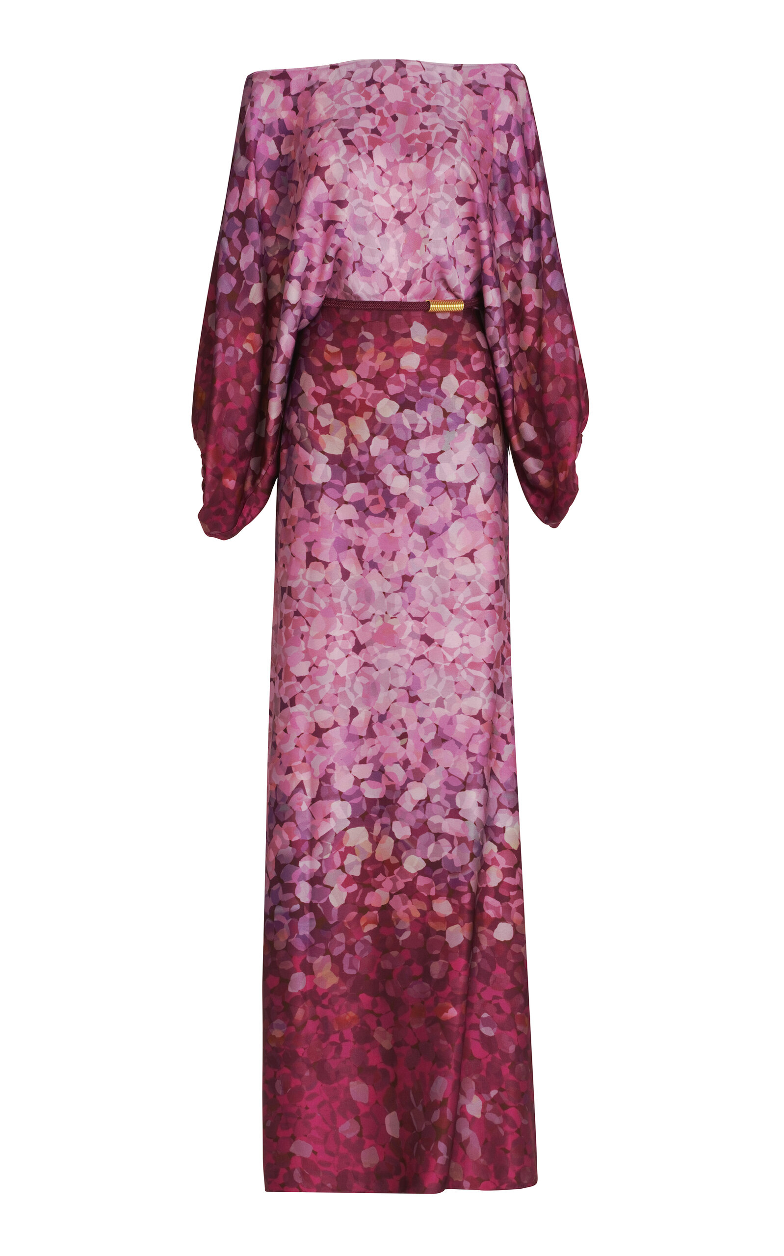 Silvia Tcherassi Lorella Belted Off-The-Shoulder Floral Crepe Maxi Dress