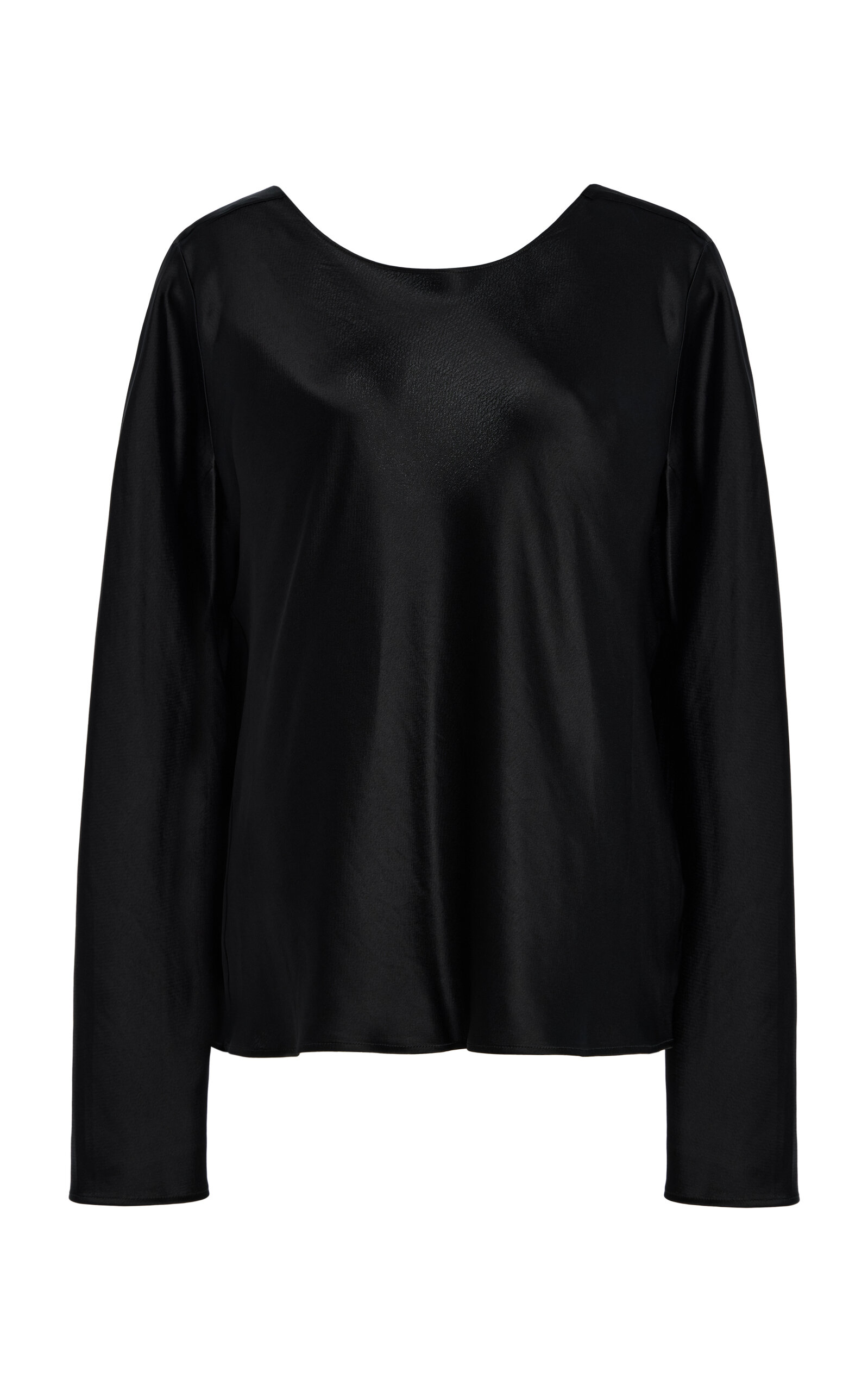 Leset Barb Lace-Trimmed Satin Top