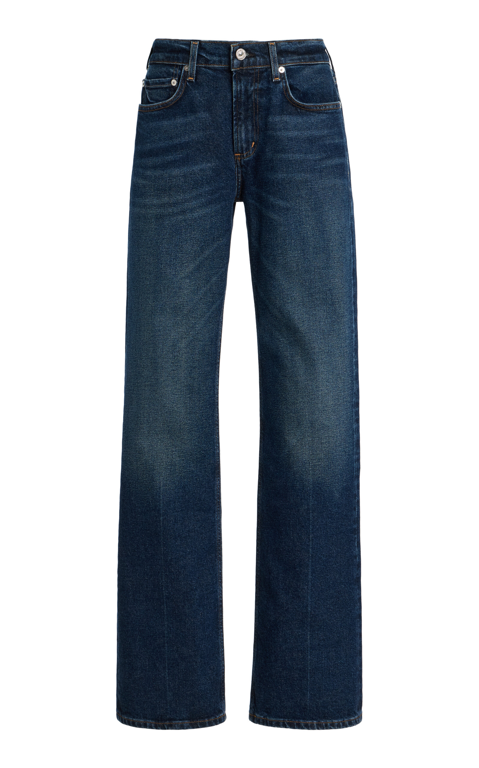 Citizen Of Humanity Genova Stretch Low-rise Bootcut Jeans In Blue