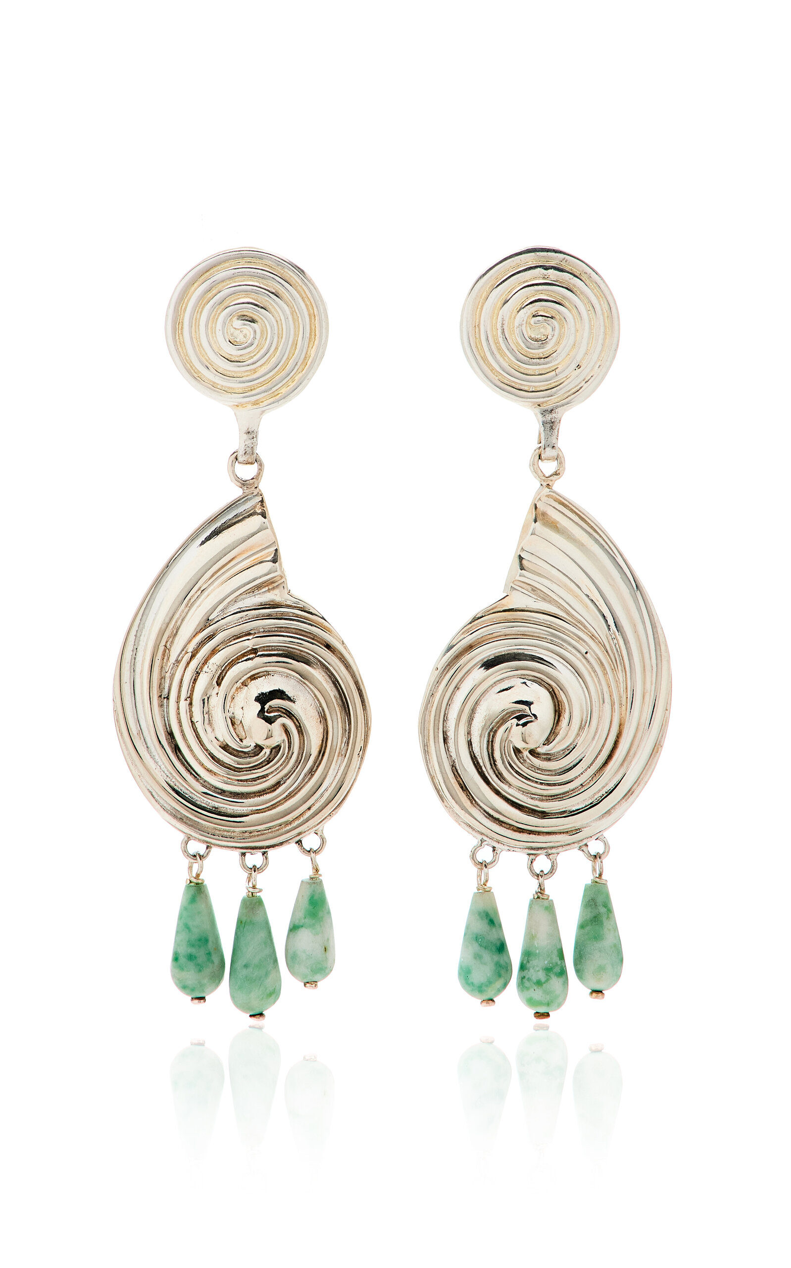 Juju Vera Exclusive Riviera Eliza Sterling Silver Turquoise Earrings In Blue