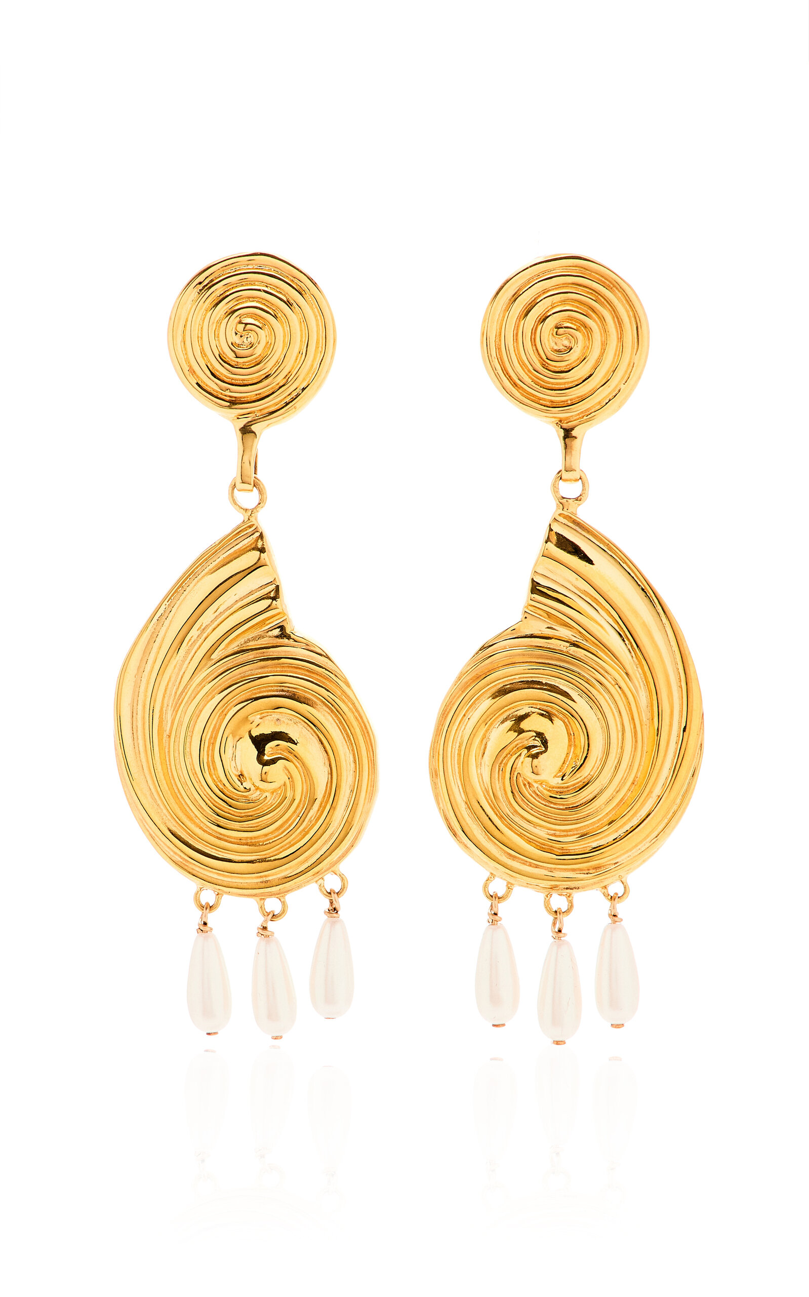 Exclusive Riviera Eliza 14K Gold Vermeil Pearl Earrings
