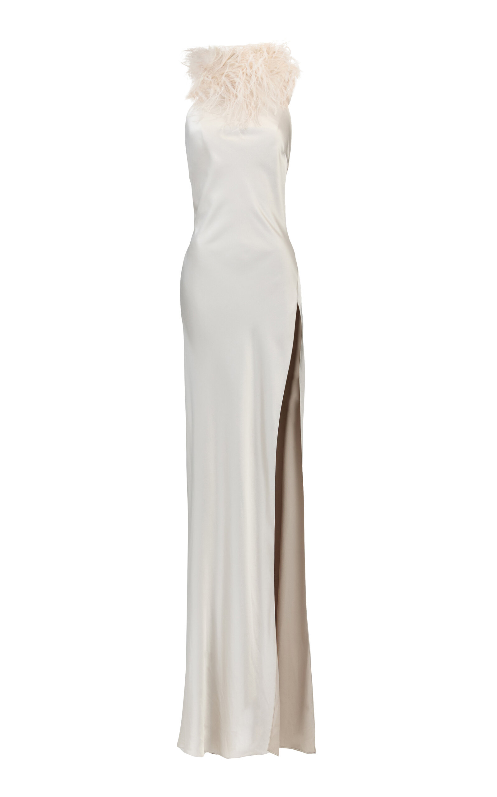 The New Arrivals Ilkyaz Ozel Jazzy Taj Mahal Fringed Dress In White