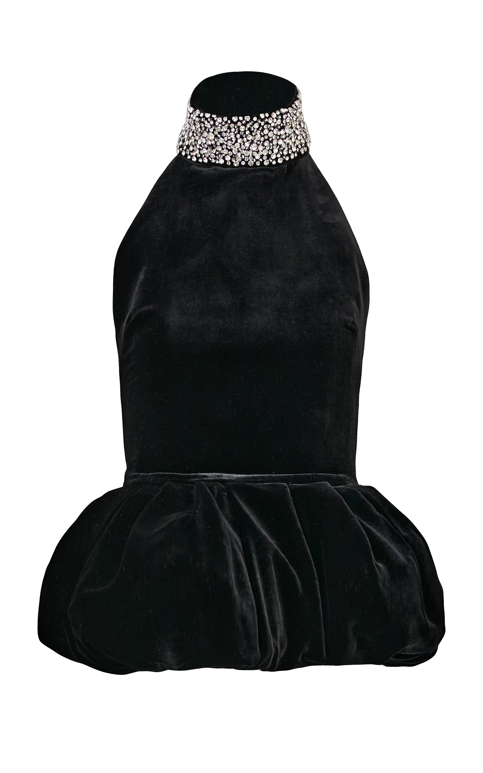 The New Arrivals Ilkyaz Ozel Hemingway Impérial Noir Peplum Top In Black