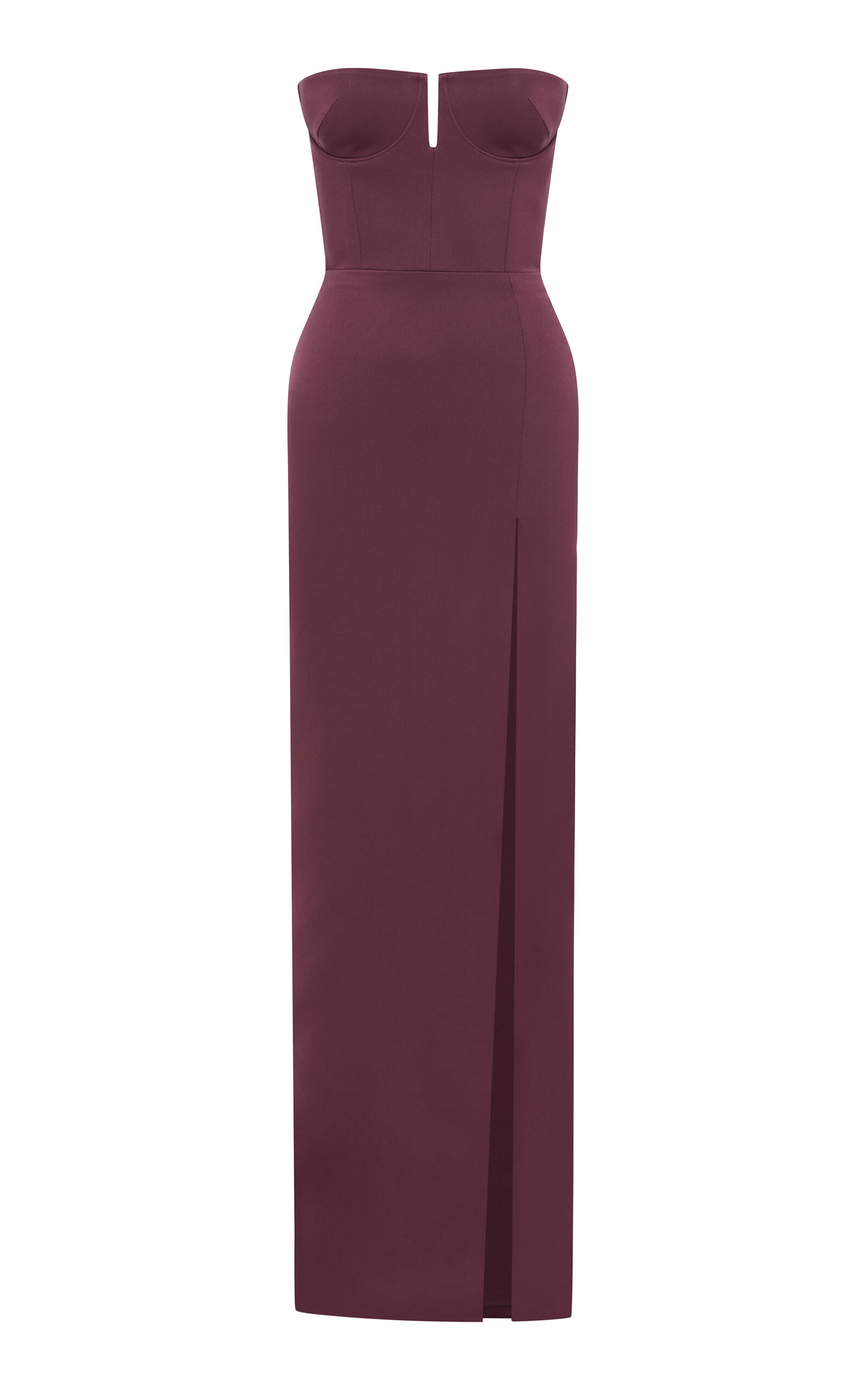 Alex Perry Strapless Satin-Crepe Gown