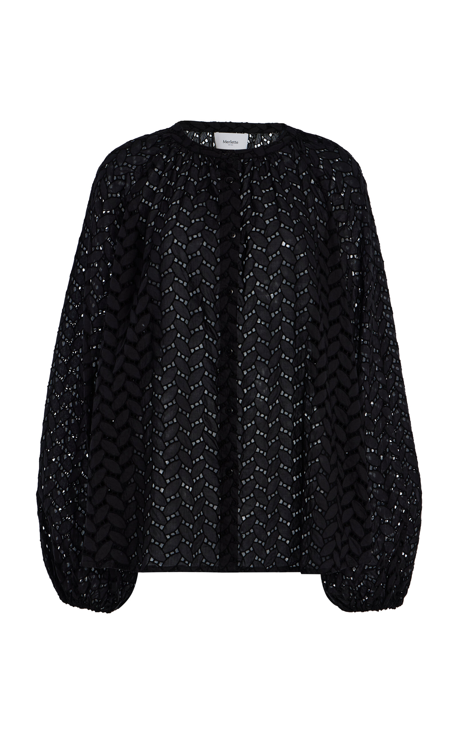 Tiana Cotton Eyelet Top