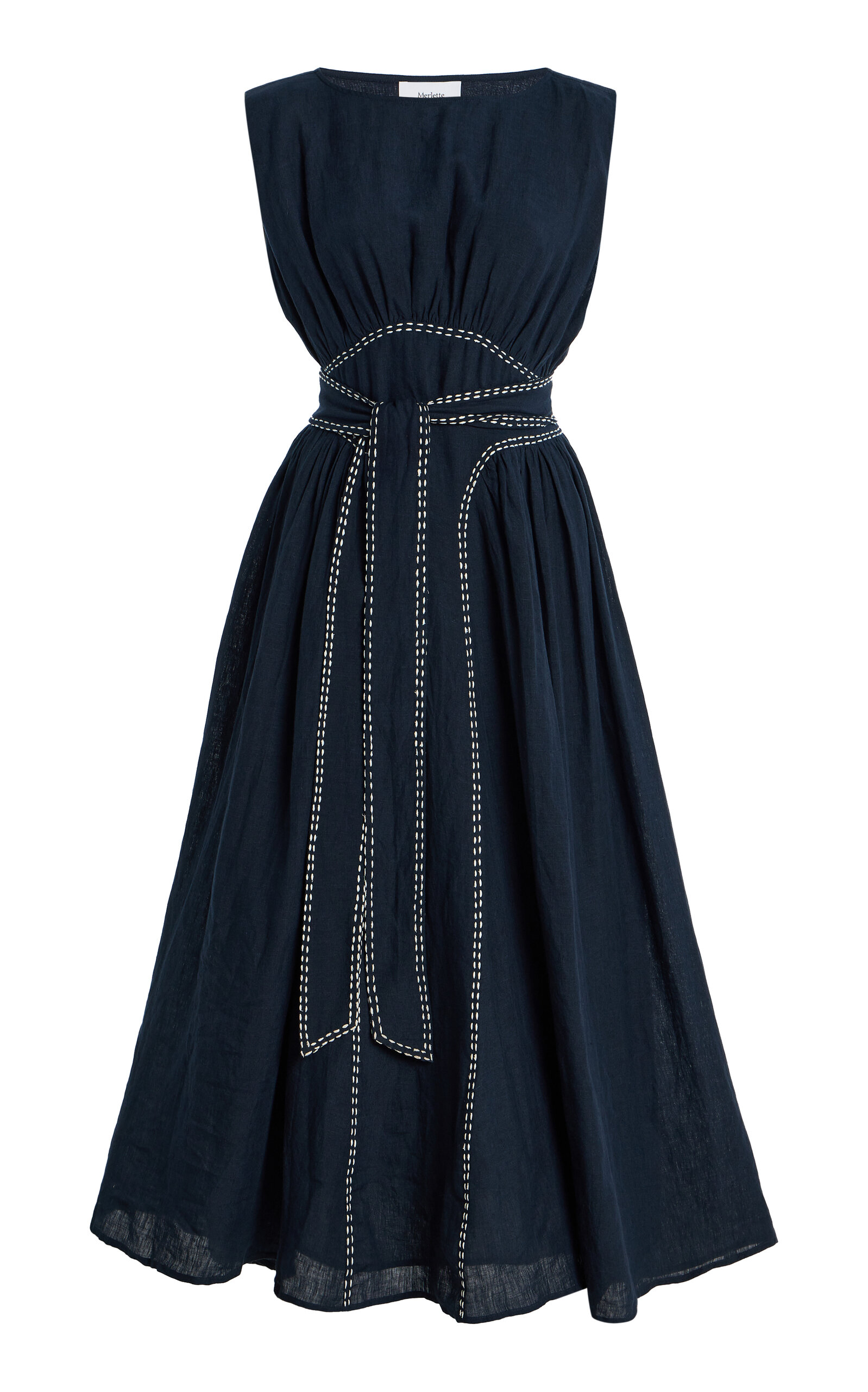 Verena Linen Midi Dress