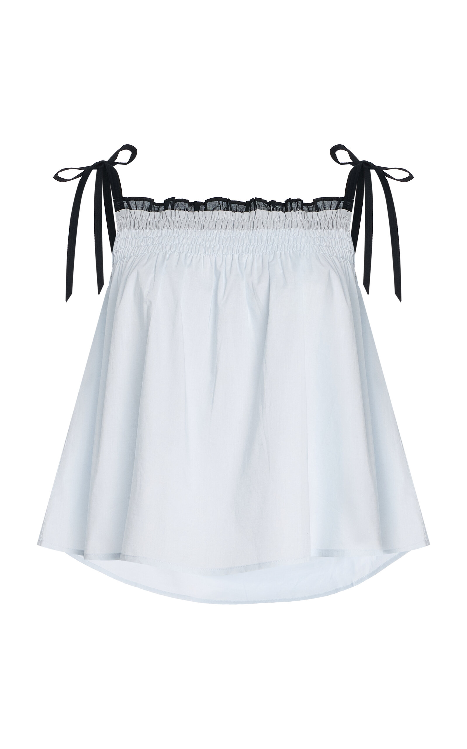 Mari Smocked Cotton Top