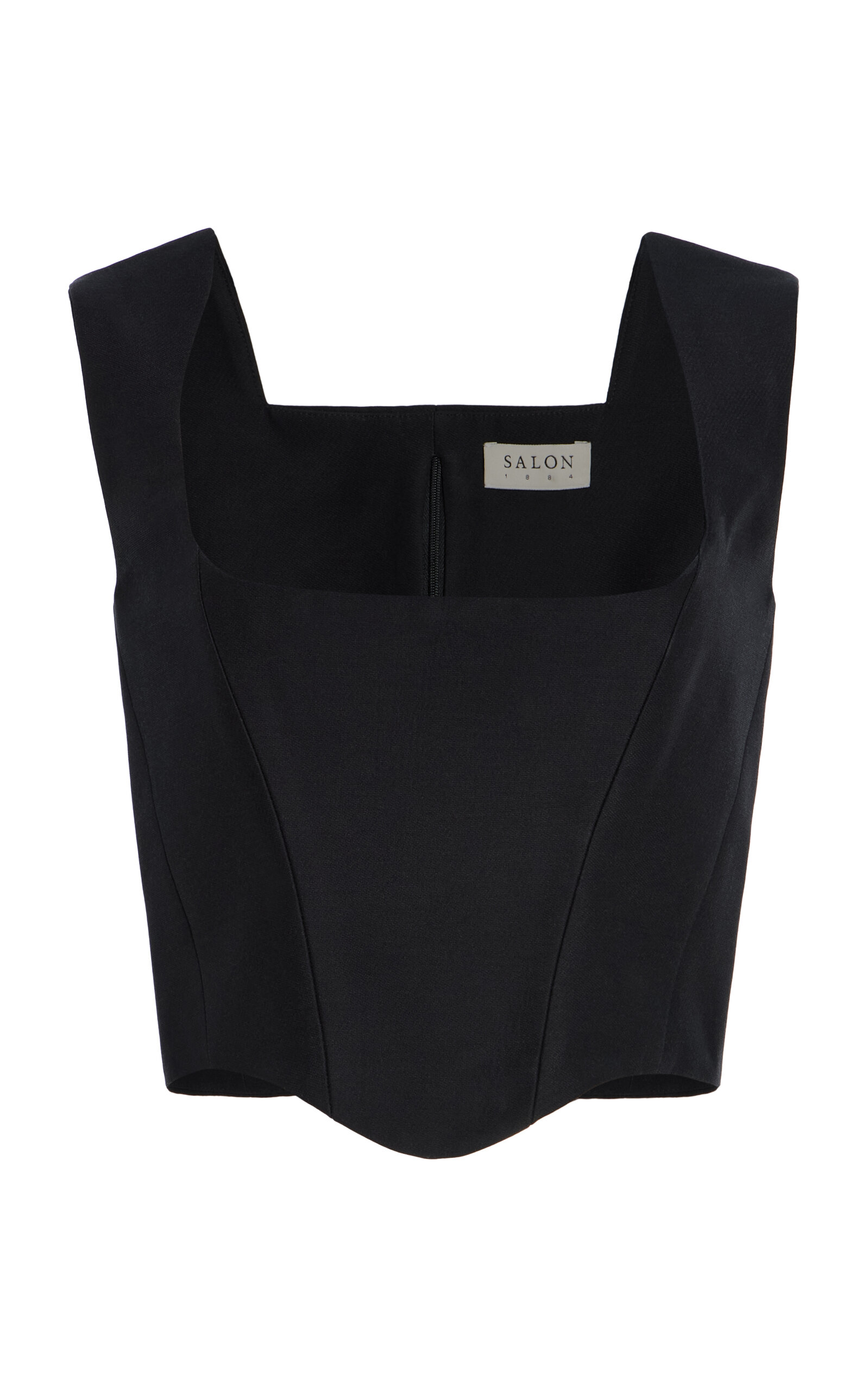 SALON 1884 Friuli Cotton-Silk Top - Black - Women's Clothing