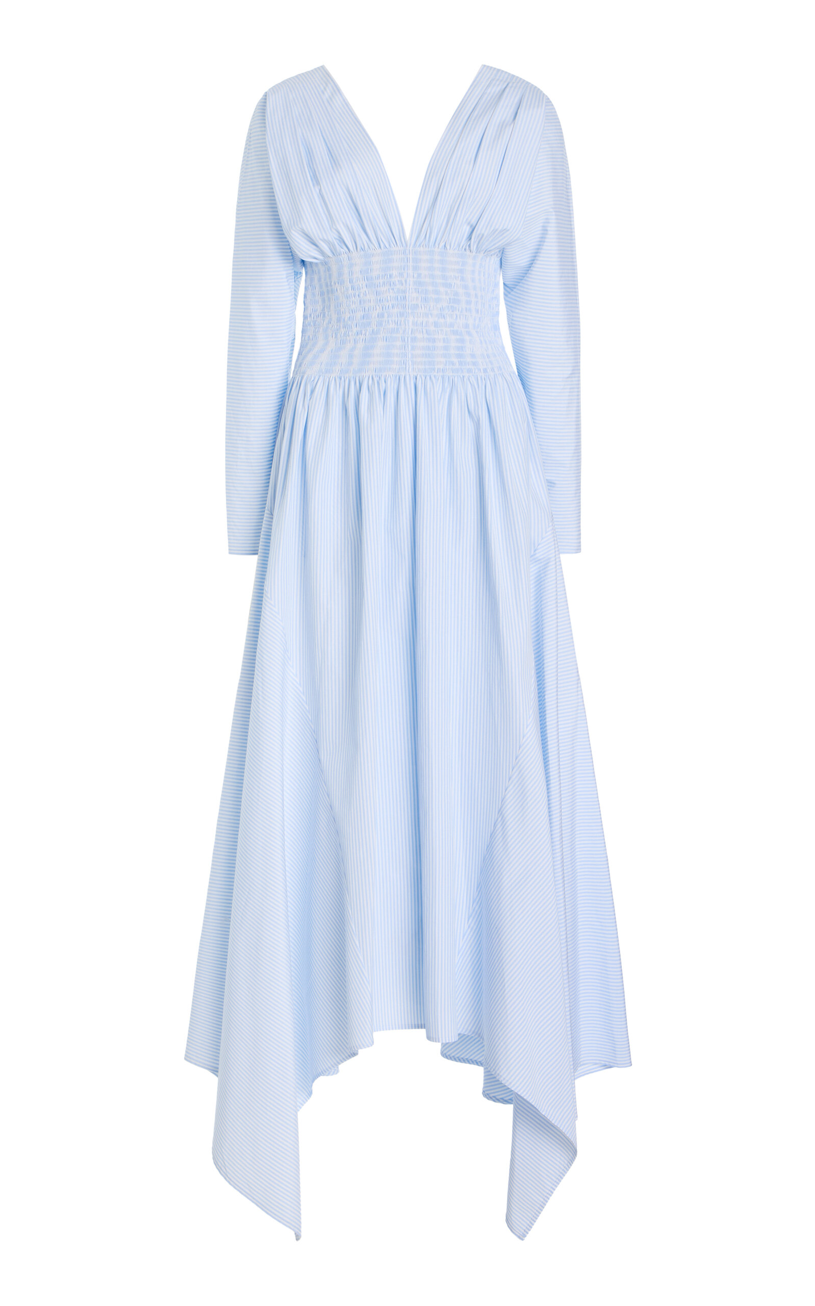 SALON 1884 Camicia Cotton Maxi Dress - Stripe - Women's Clothing