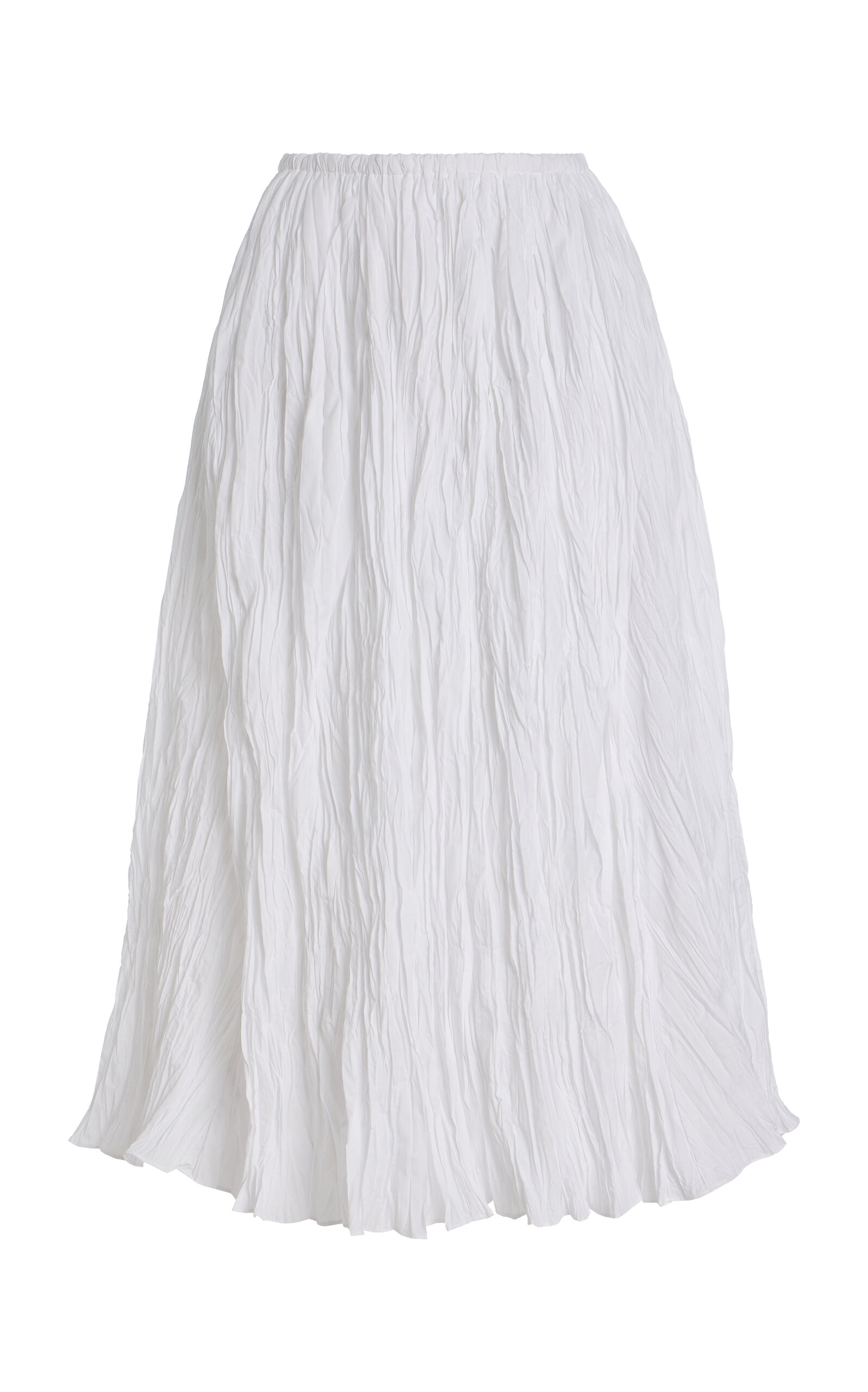 Plissé Midi Skirt