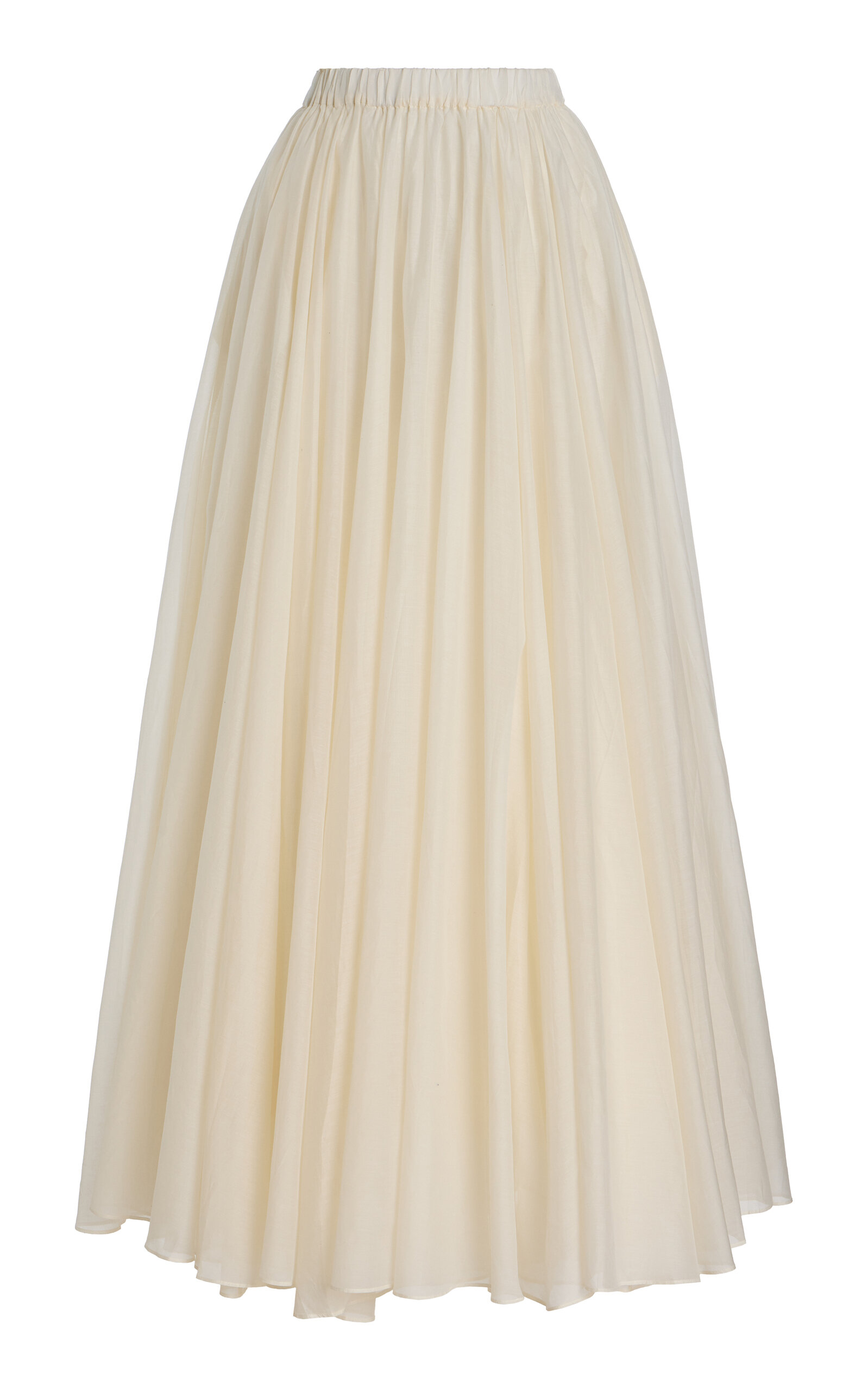 Crinoline Cotton-Silk Maxi Skirt