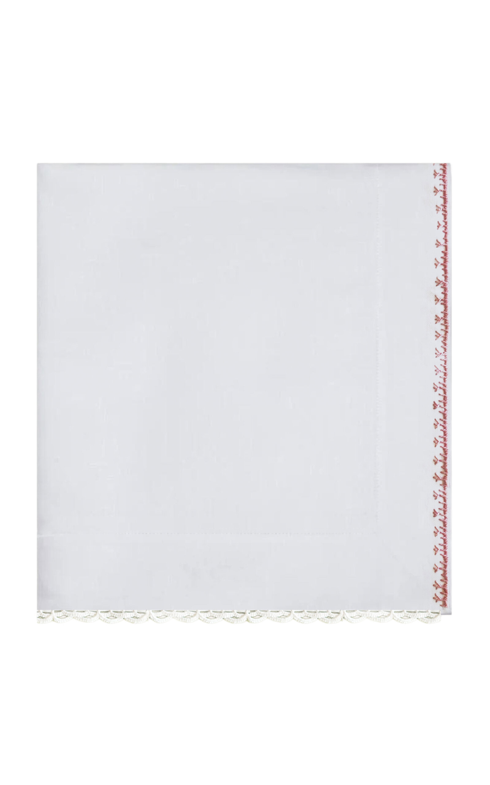 Gohar World Exclusive Á Jour & Crochet Linen Tablecloth