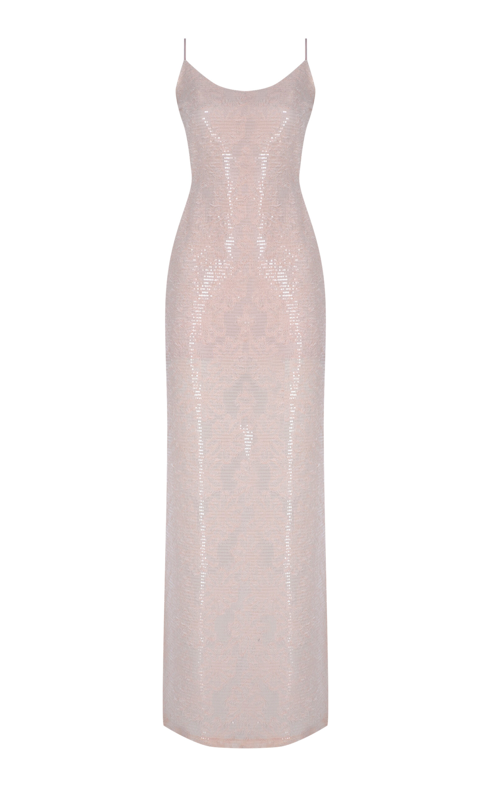 Zeynep Arcay Open-back Maxi Dress In Light Pink