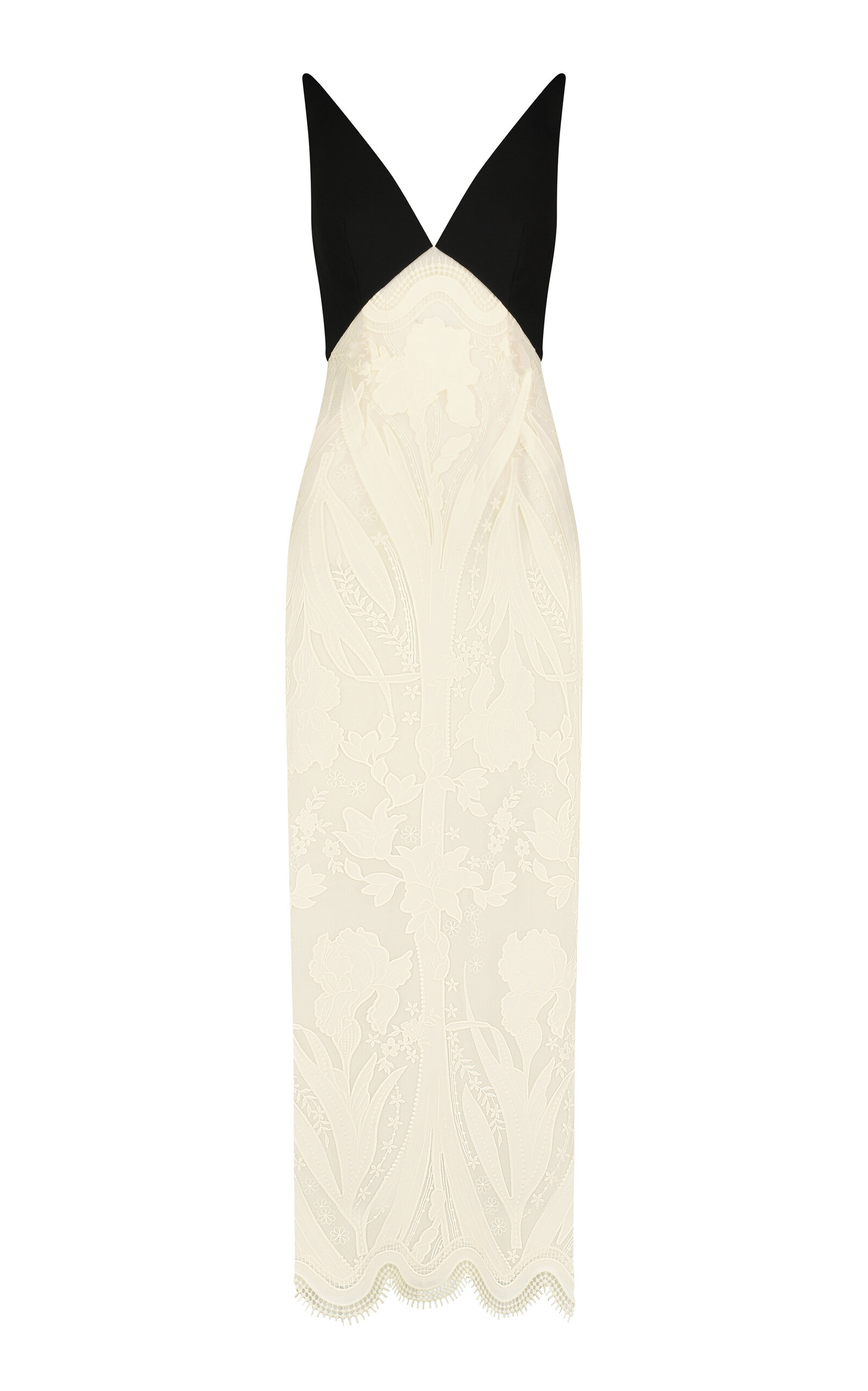 Lela Rose Floral-Embroidered Maxi Dress - Women's Clothing