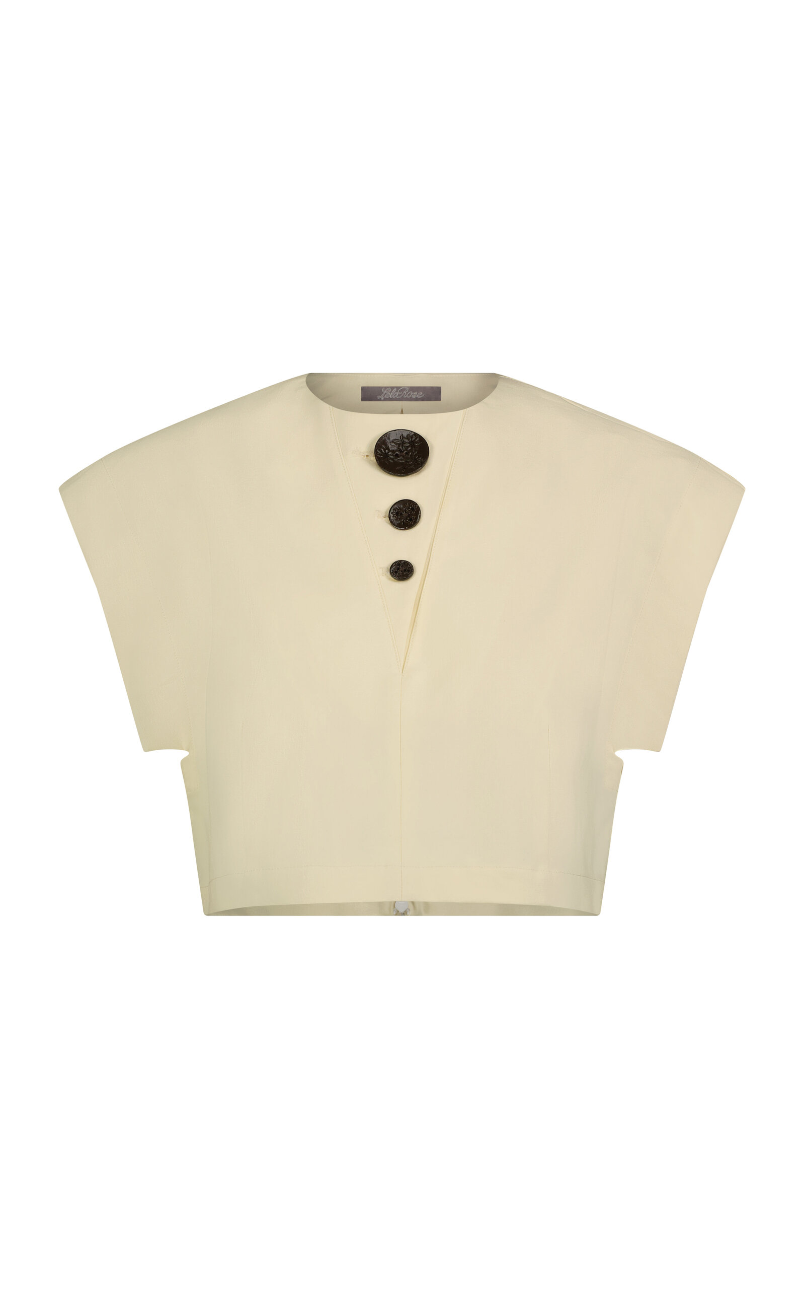 Cropped Stretch-Cotton Top