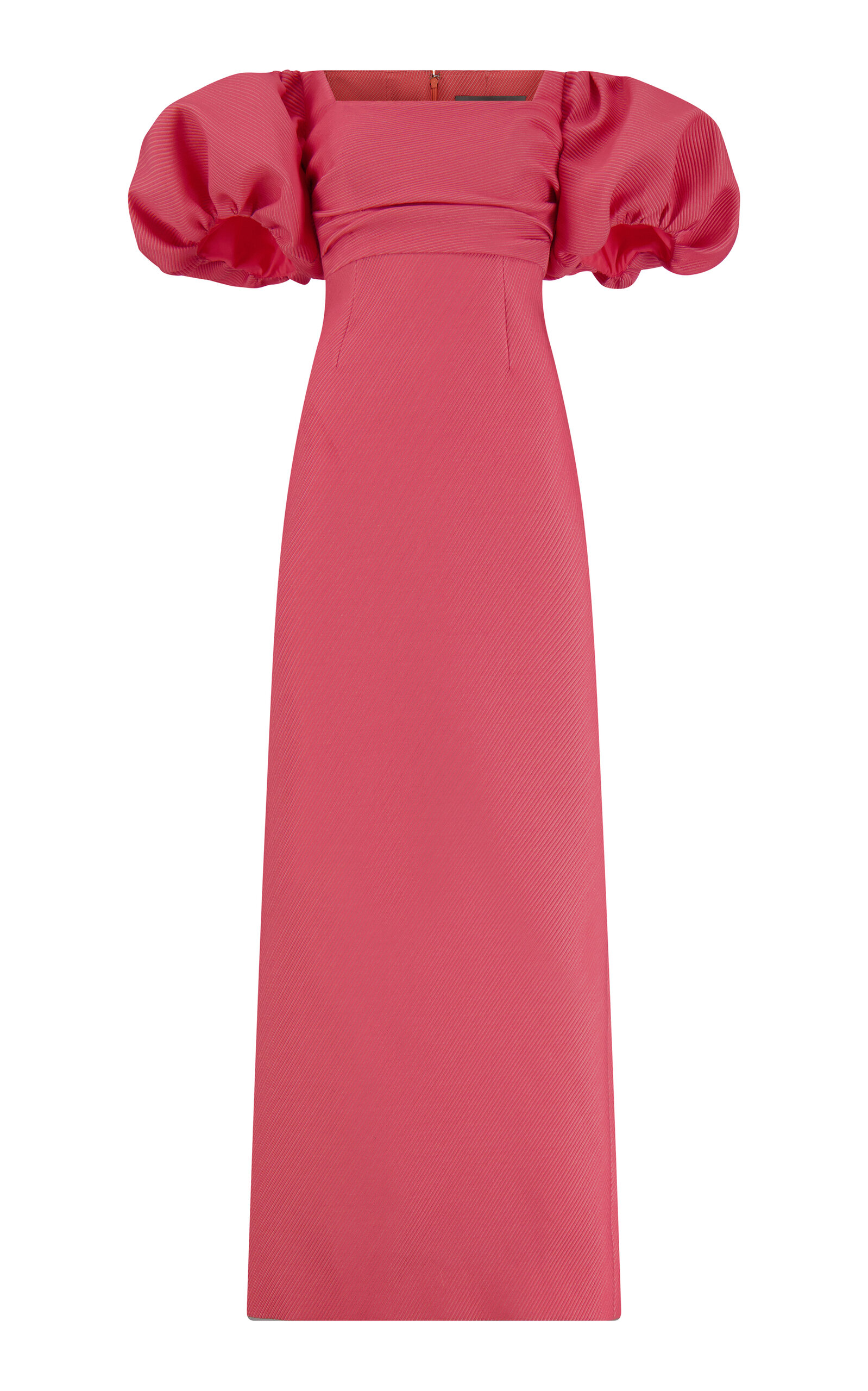 Lela Rose Thelma Textured Satin Gown - Pink - Women's Clothing