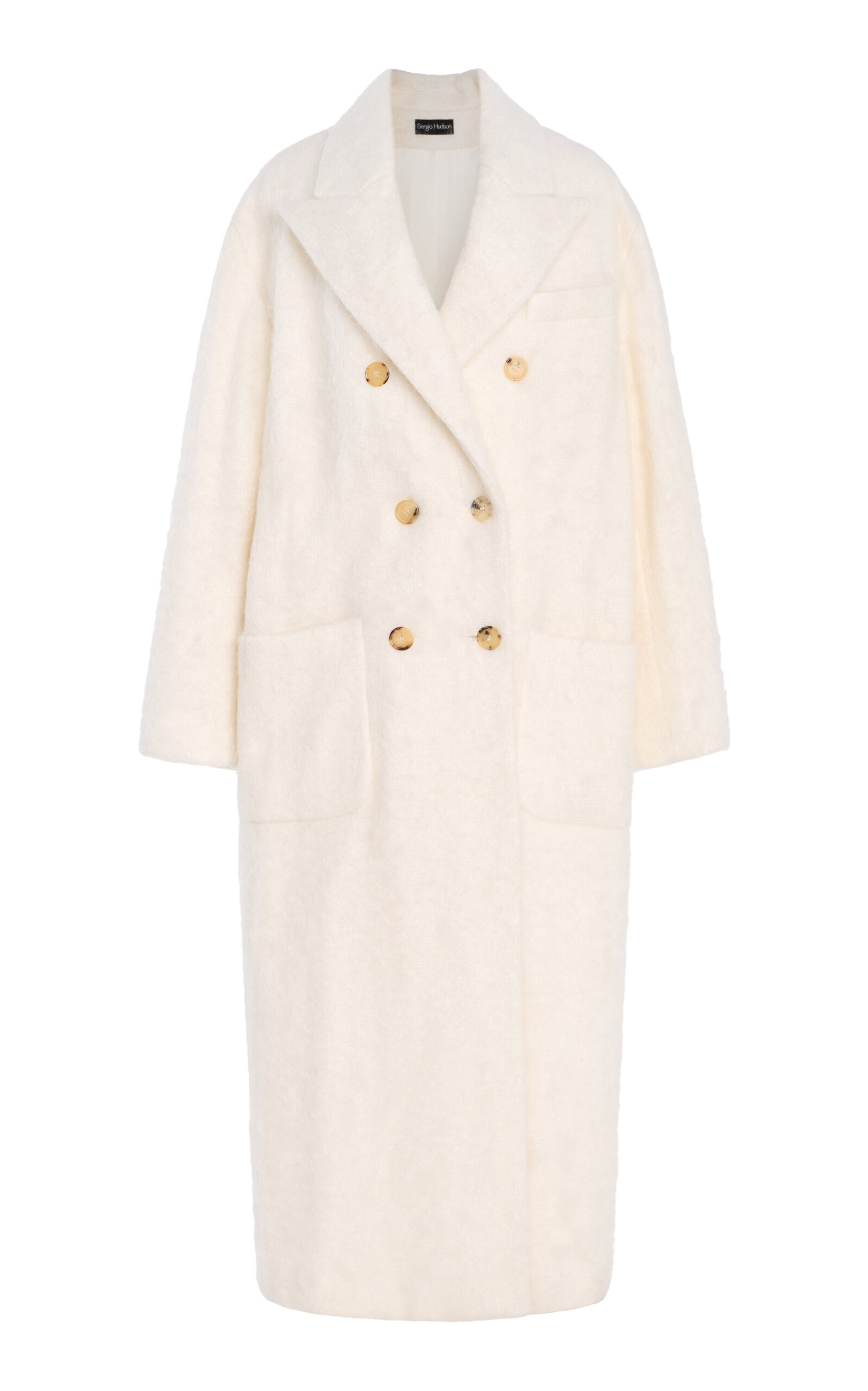 Sergio Hudson Double Breasted Oversized Coat