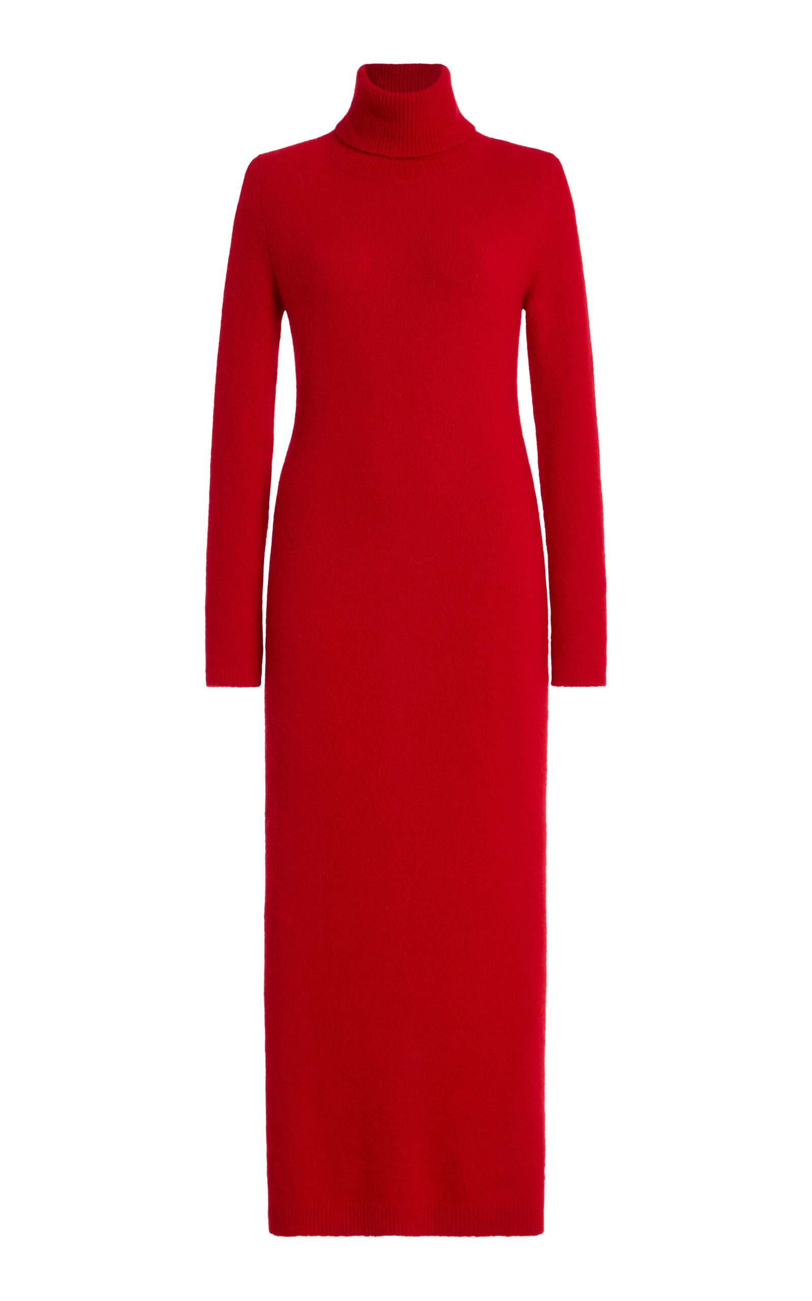 Sergio Hudson Bodycon Cashmere Dress In Red
