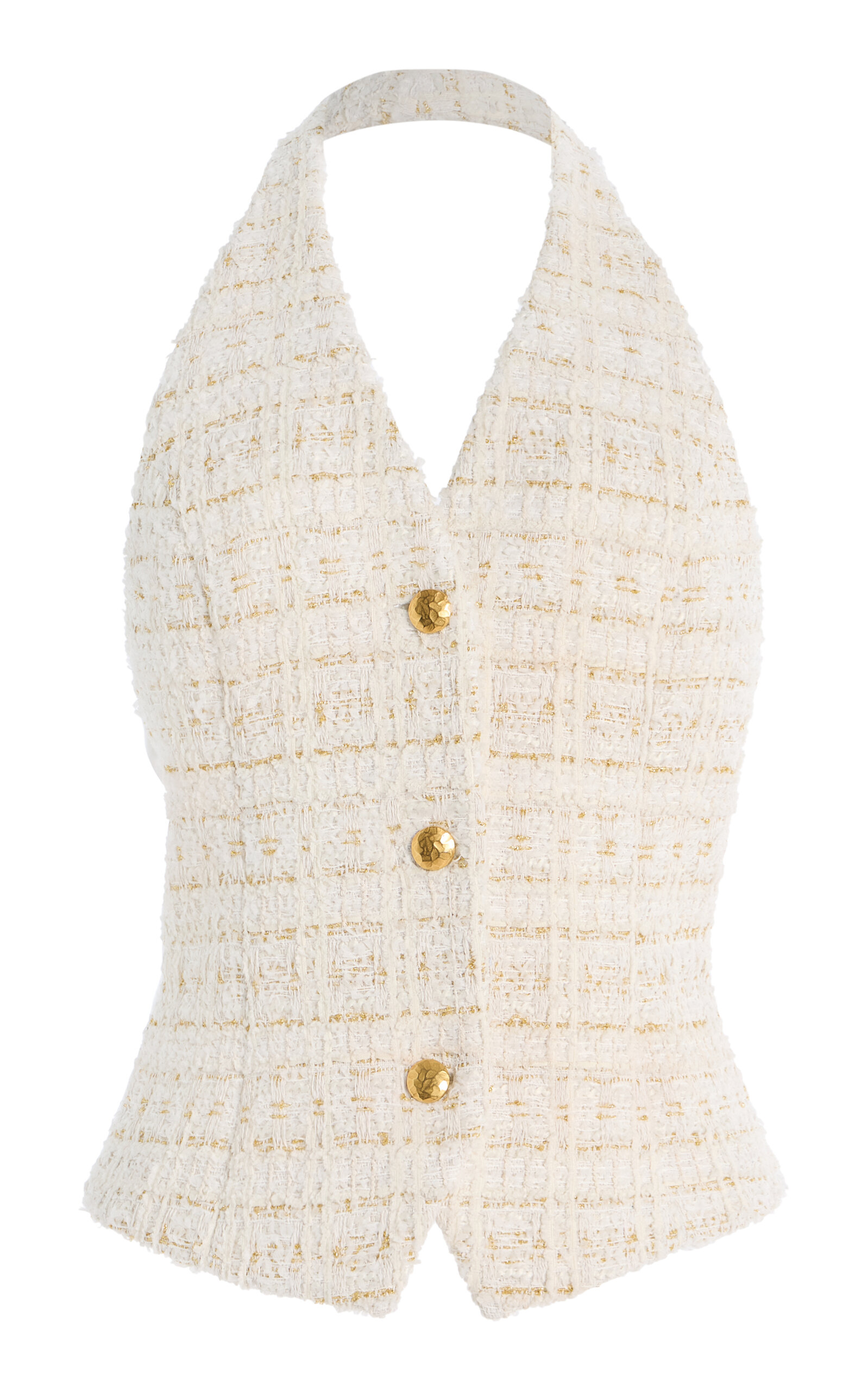 Sergio Hudson Halter Vest In Multi