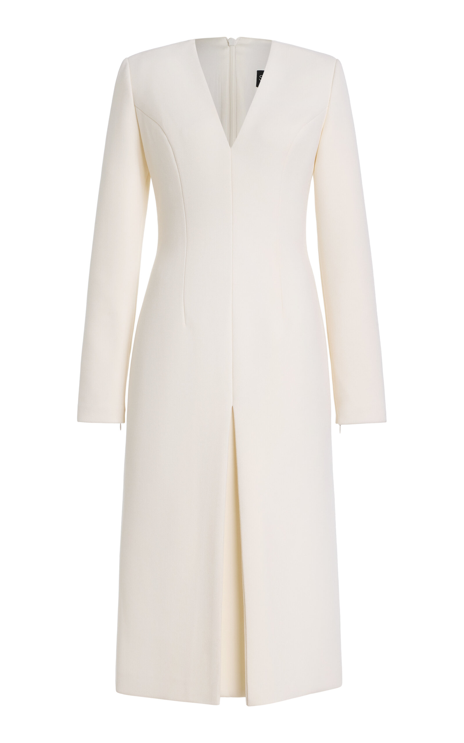 Sergio Hudson Wool-Crepe Midi Dress