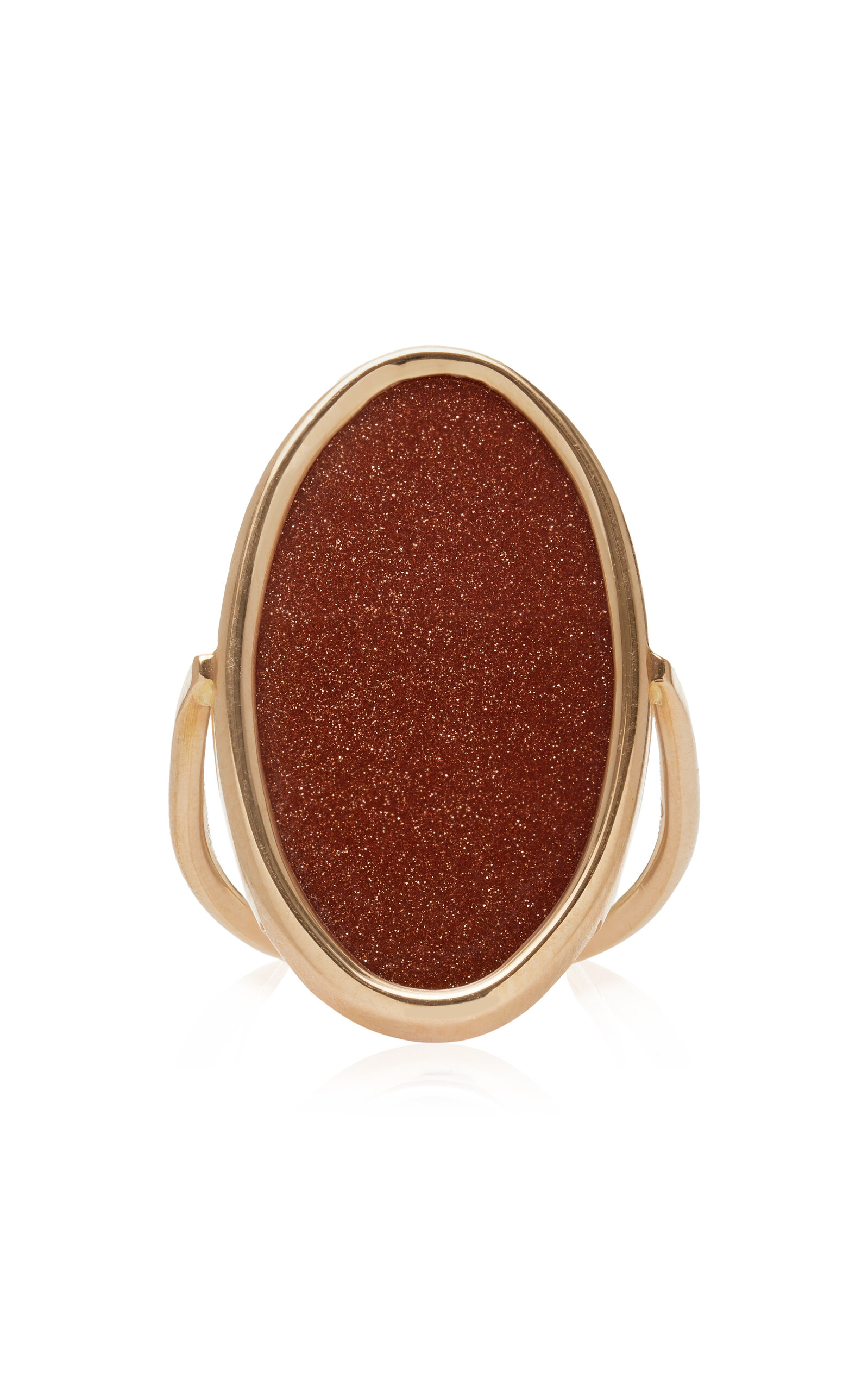 18K Rose Gold Sandstone Ring