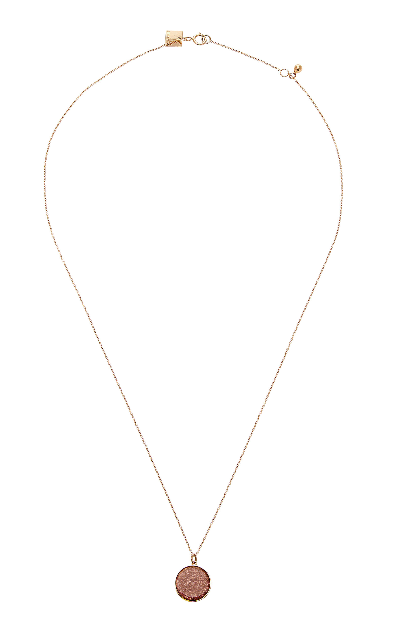 18K Rose Gold Sandstone Necklace