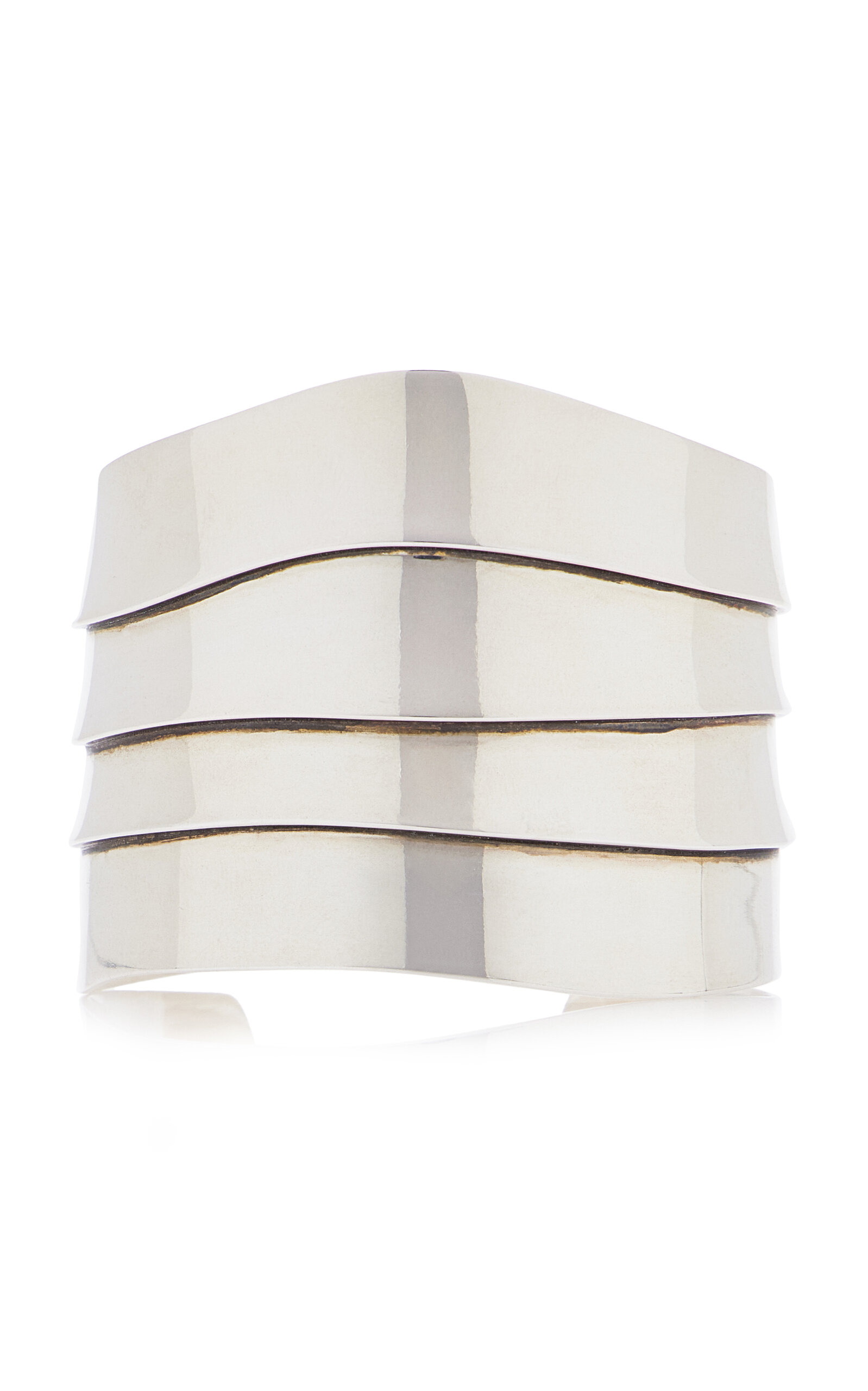 Medium Sterling Silver Wave Cuff