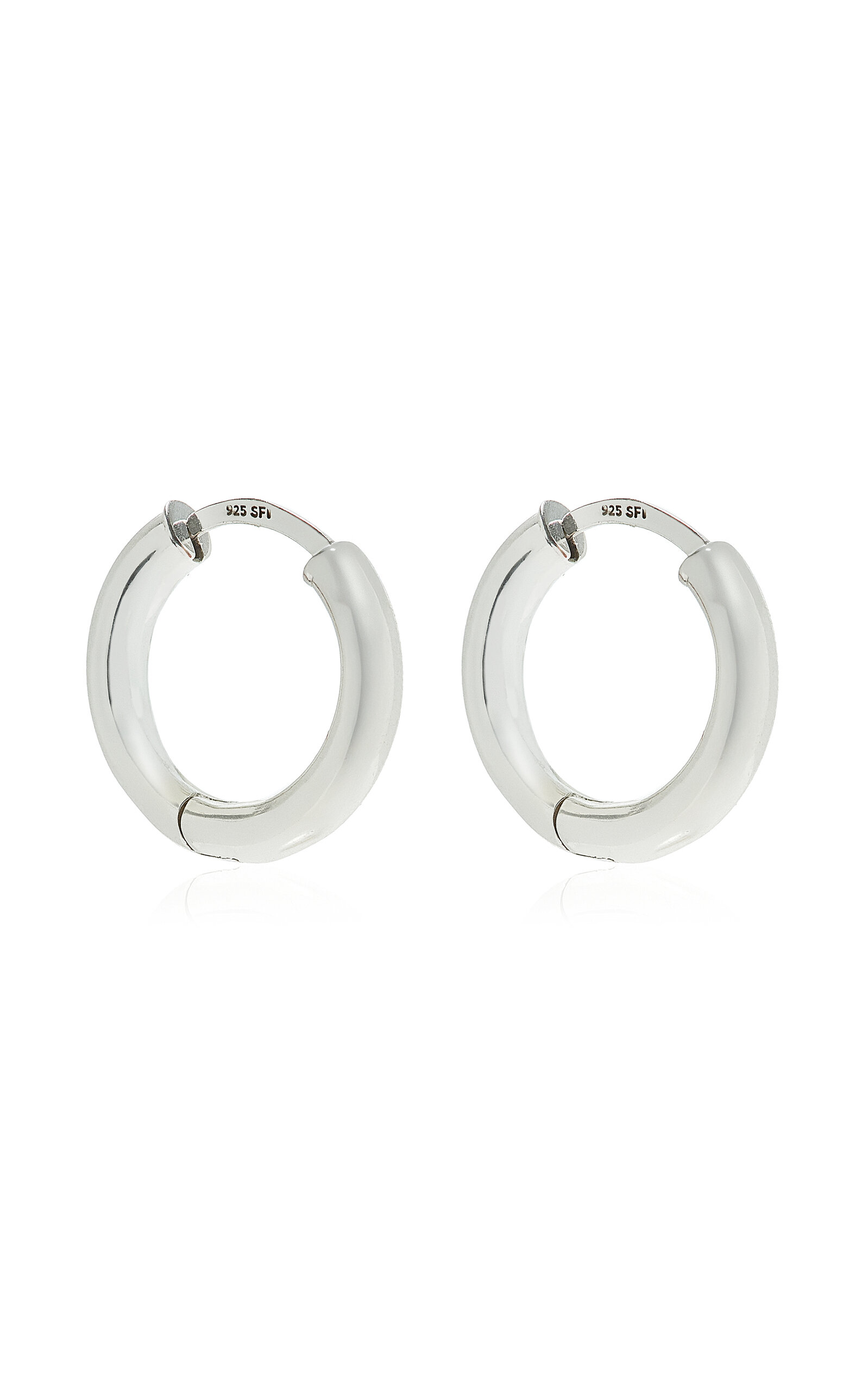 Small Phiona Sterling Silver Hoop Earrings