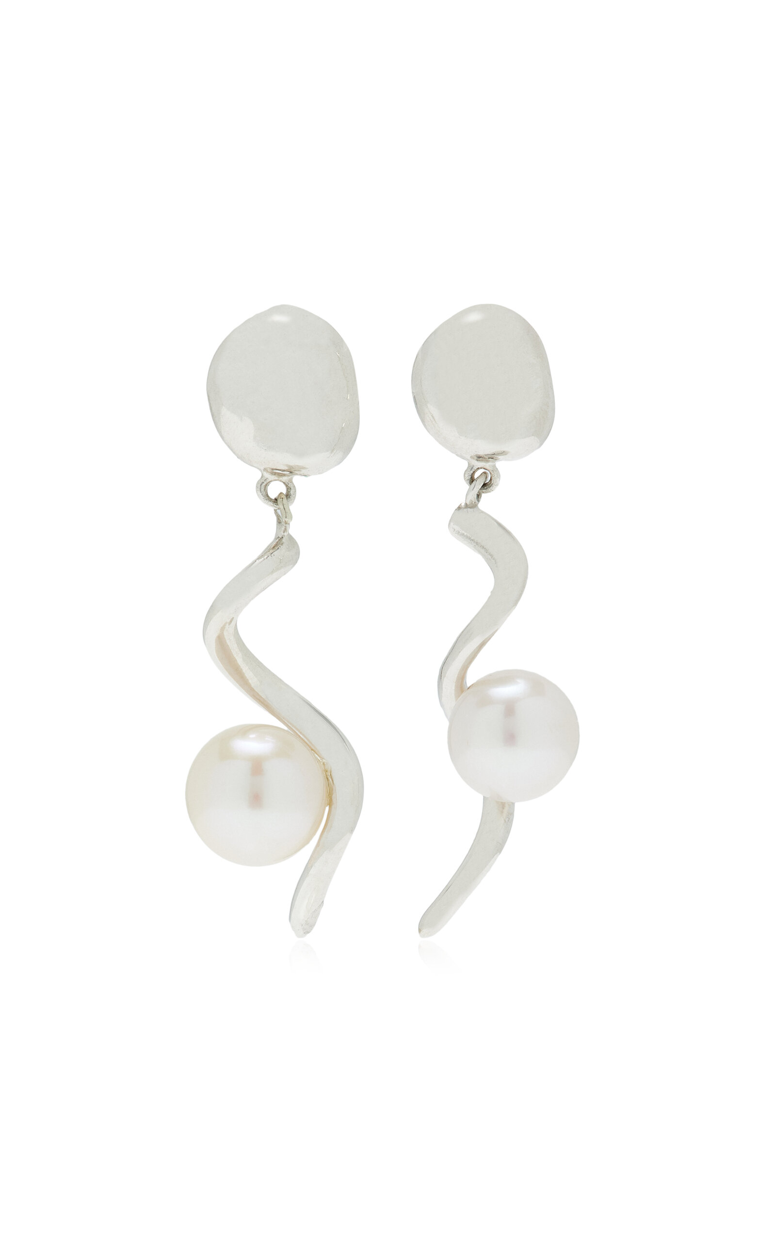 Agmes Teneille Sterling Silver Earrings In Silver