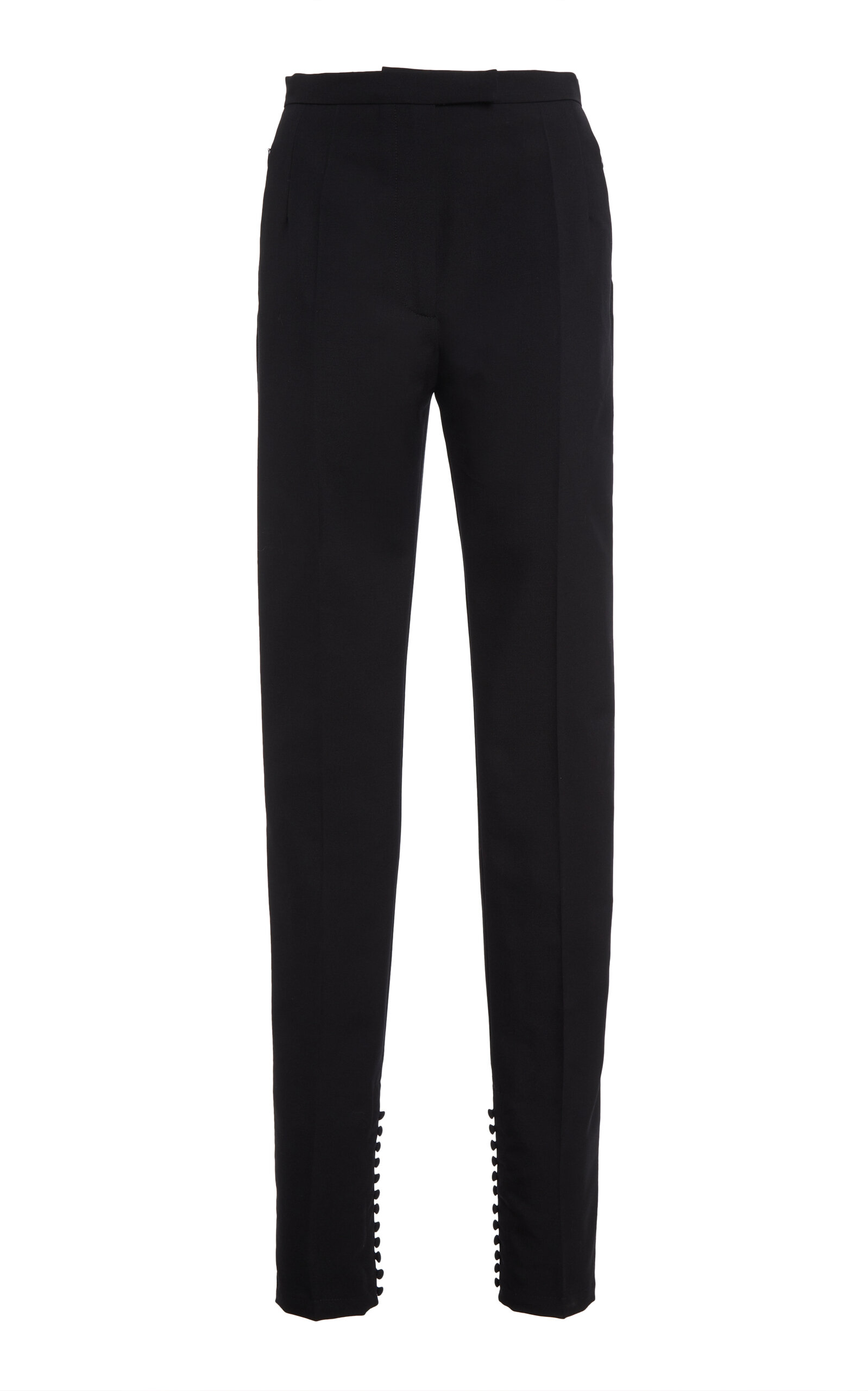 Dries Van Noten Pandoris Button-Detailed Wool-Mohair Skinny Pants