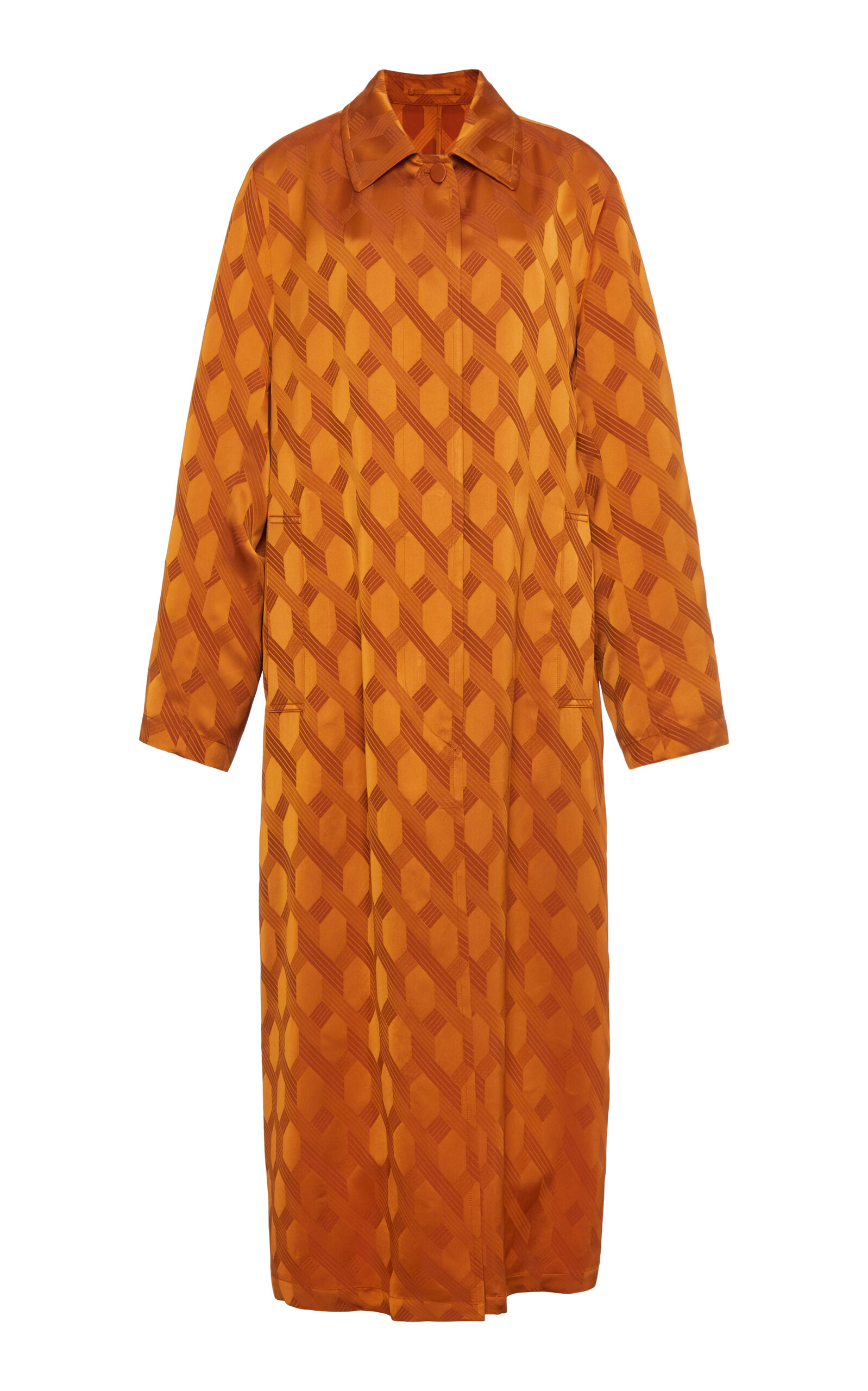 Dries Van Noten Raltonas Jacquard Silk-Blend Coat