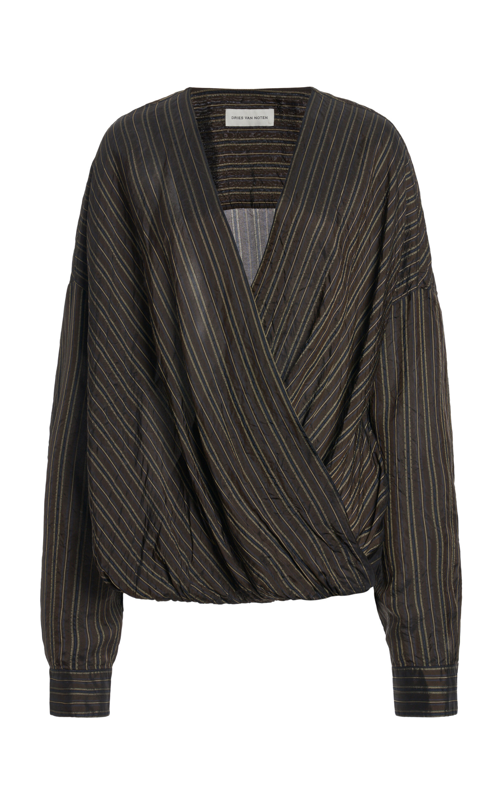 Dries Van Noten Camiela Draped Cupro Top
